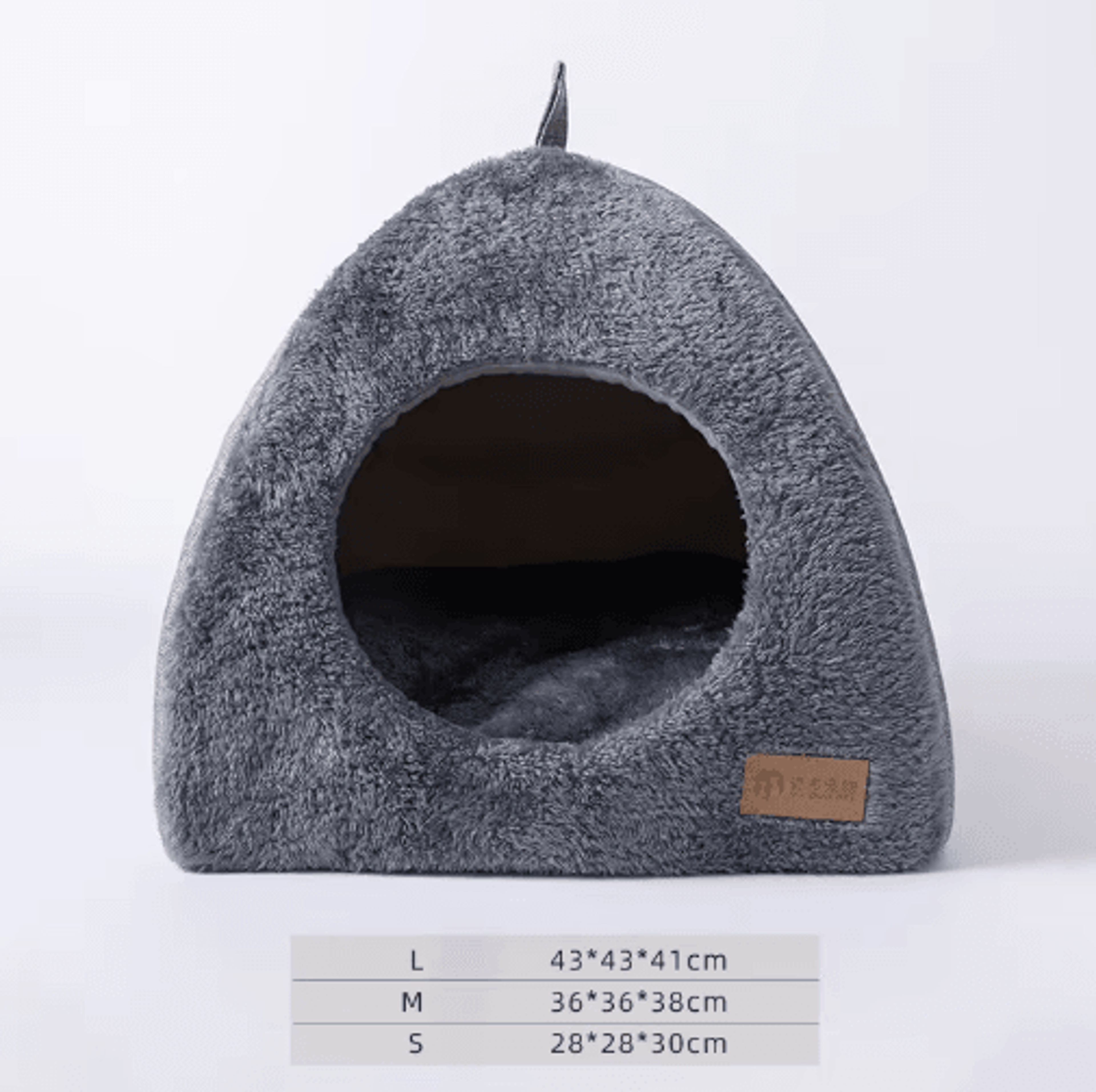 Cozy Triangle Cave Cat Bed  Warm Pet Sleeping Nest 1