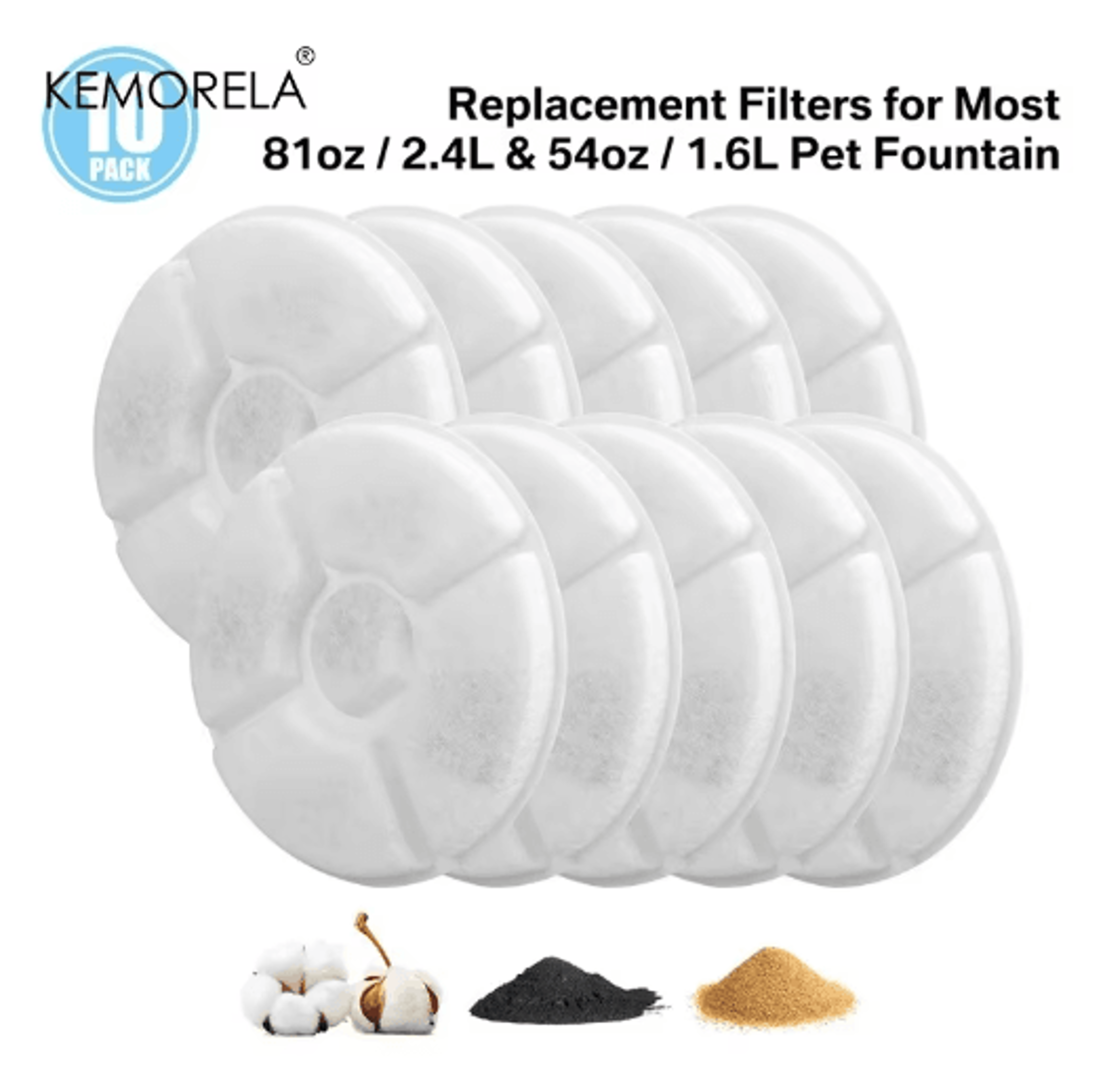 Premium Replacement Filters  PreFilter Sponges For 24L Pet Water Fountain 7