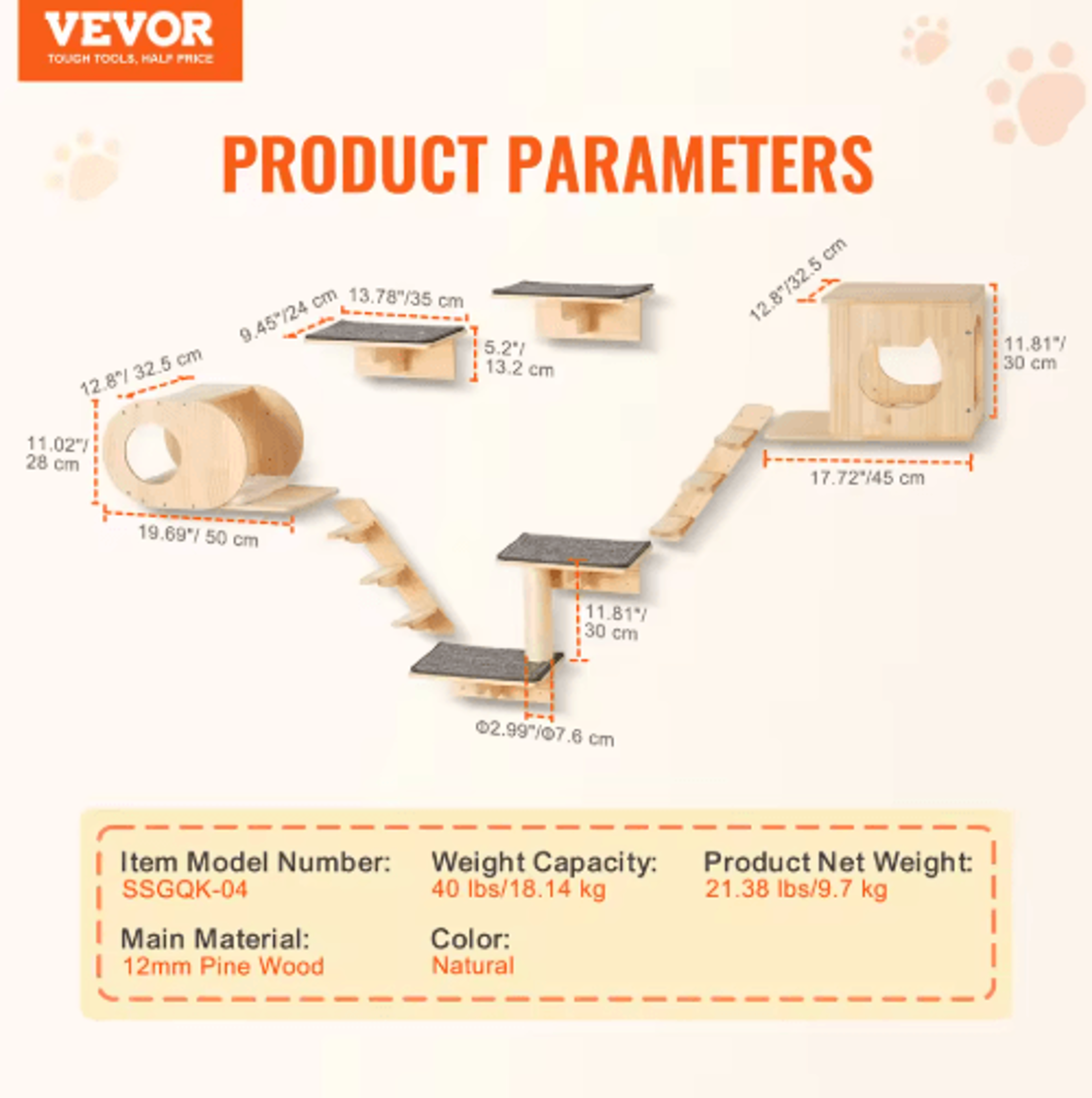 WallMounted Cat Shelves  Hammock Set  Premium Cat Climbing Furniture With Perches 2