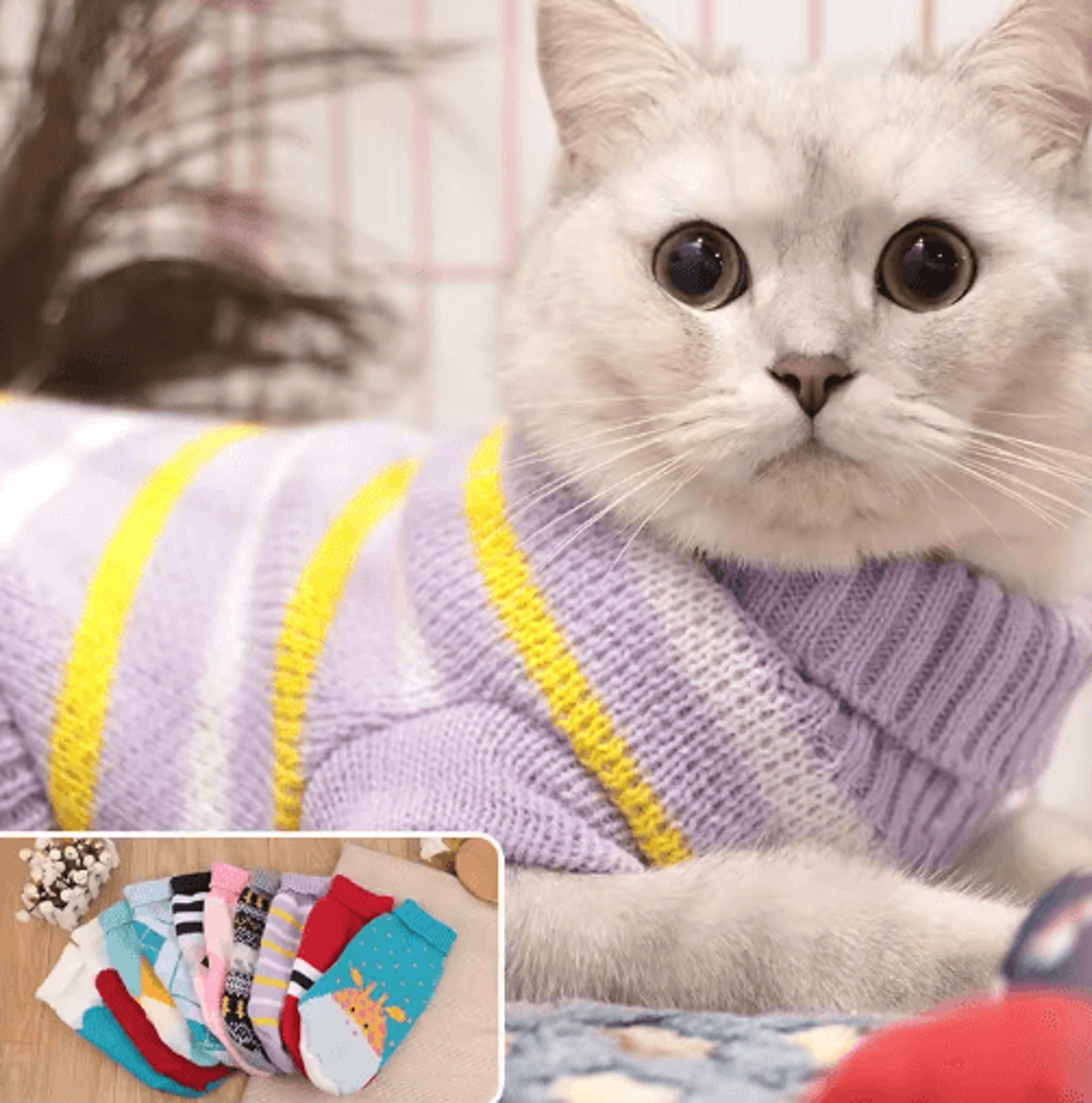 Winter Sphynx Cat Sweater Vest  Soft Christmas Pullover For Hairless Cats 14