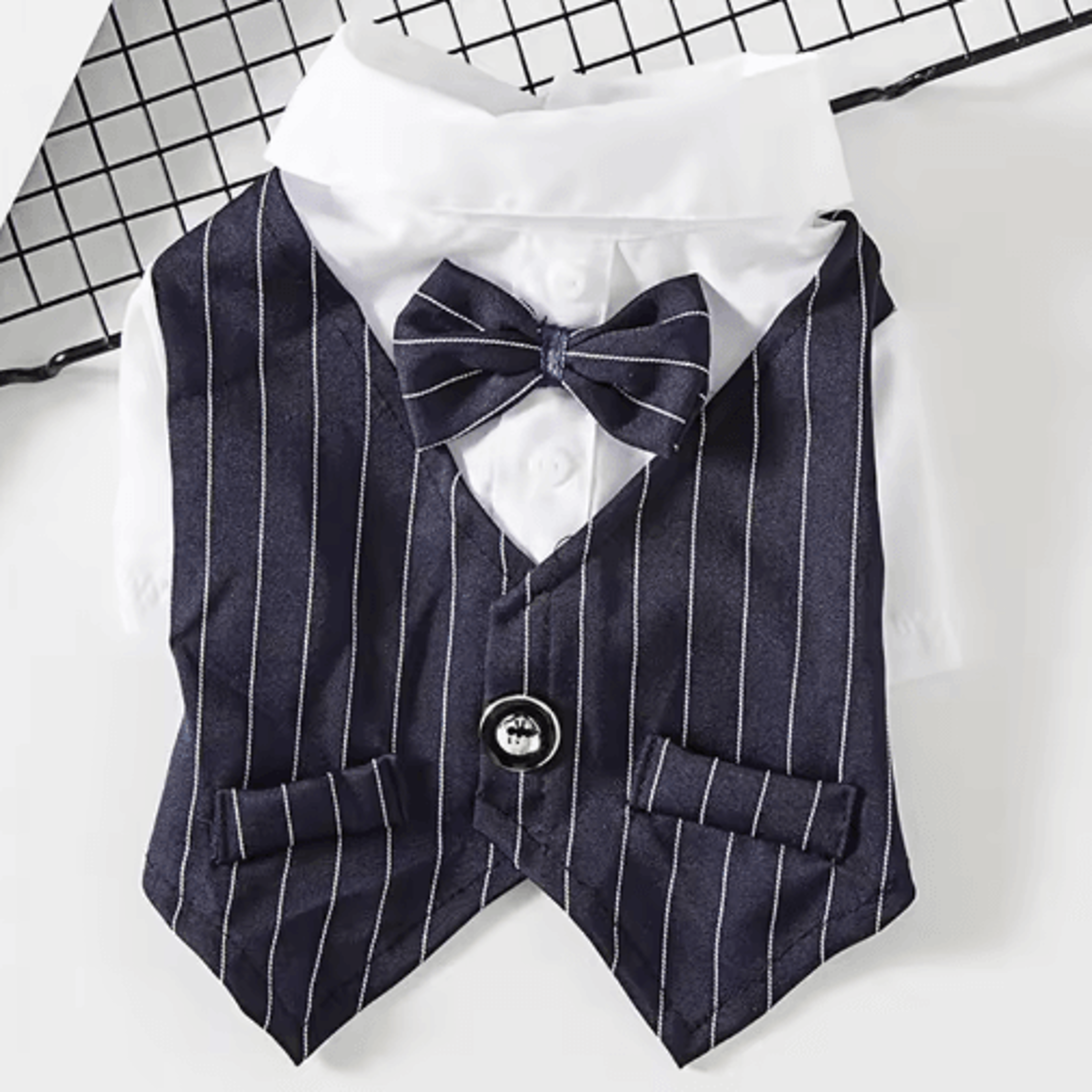 Formal Pet Suit Jacket Stylish Wedding  Party Outfit For Cats And Small Dogs 1