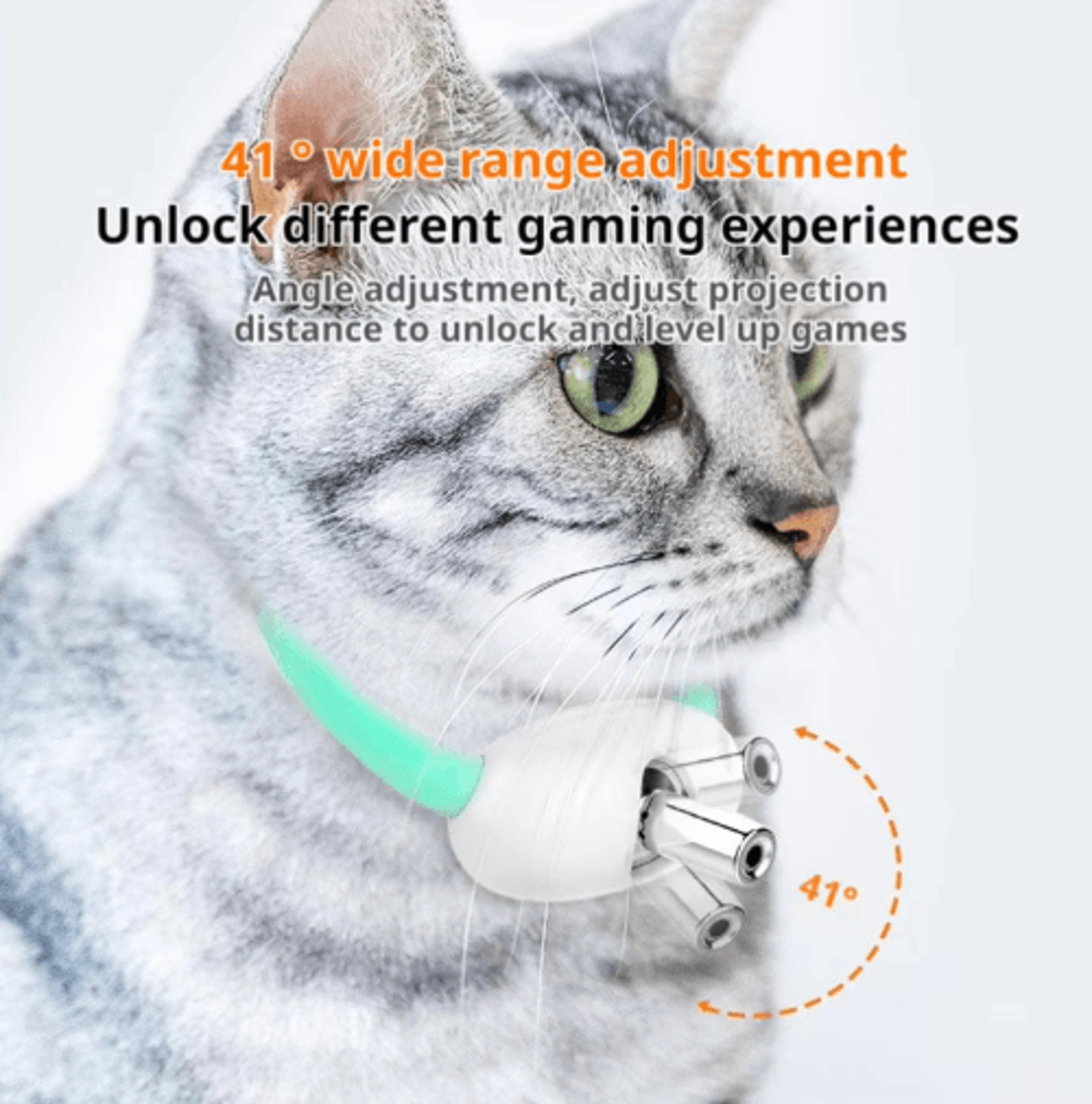 Rechargeable Laser Cat Collar Toy Automatic Interactive Infrared Pet Exercise Collar 4