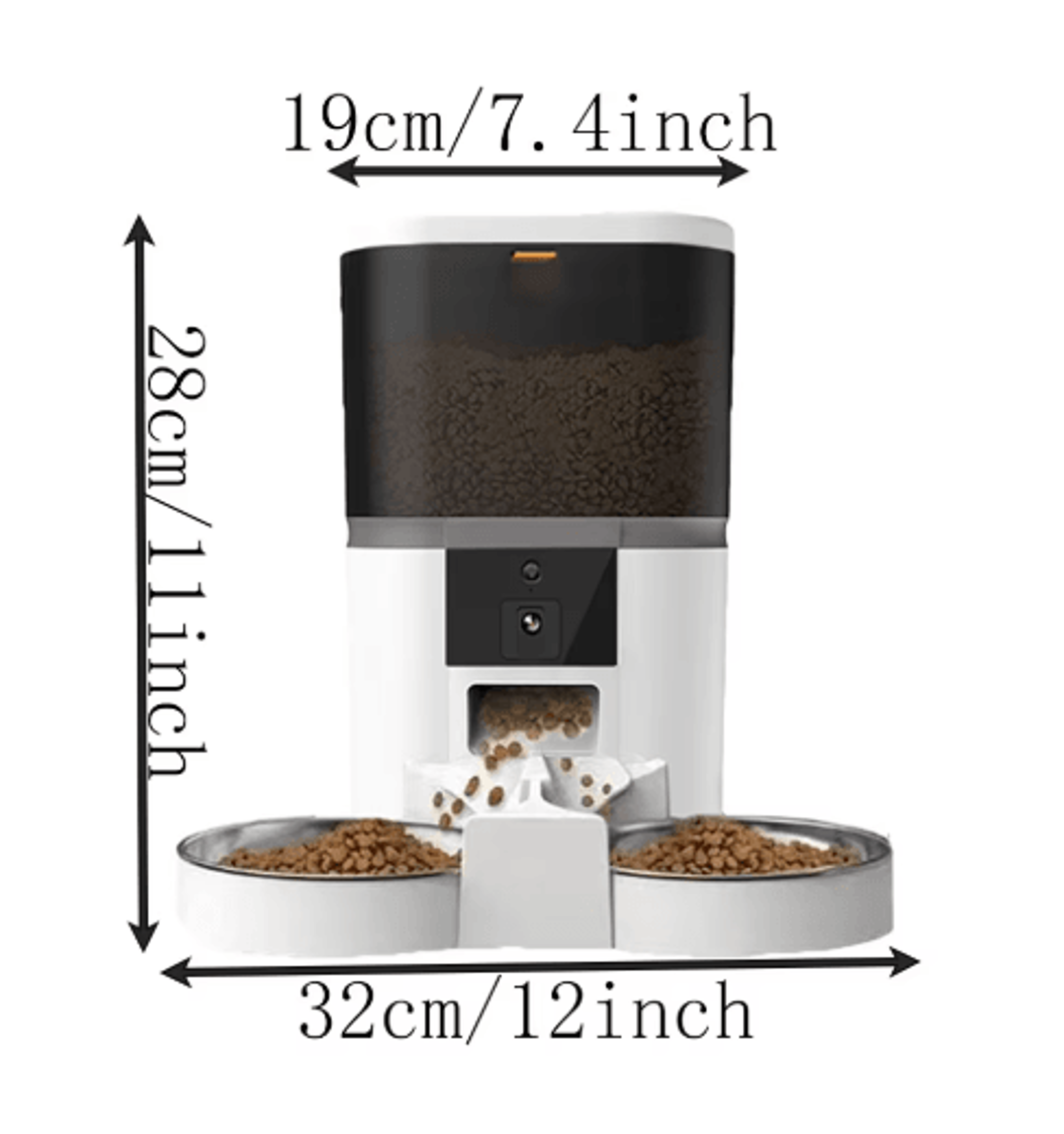 4L Smart Automatic Pet Feeder With HD Camera Remote App Controlled Food Dispenser For Cats  Dogs 6