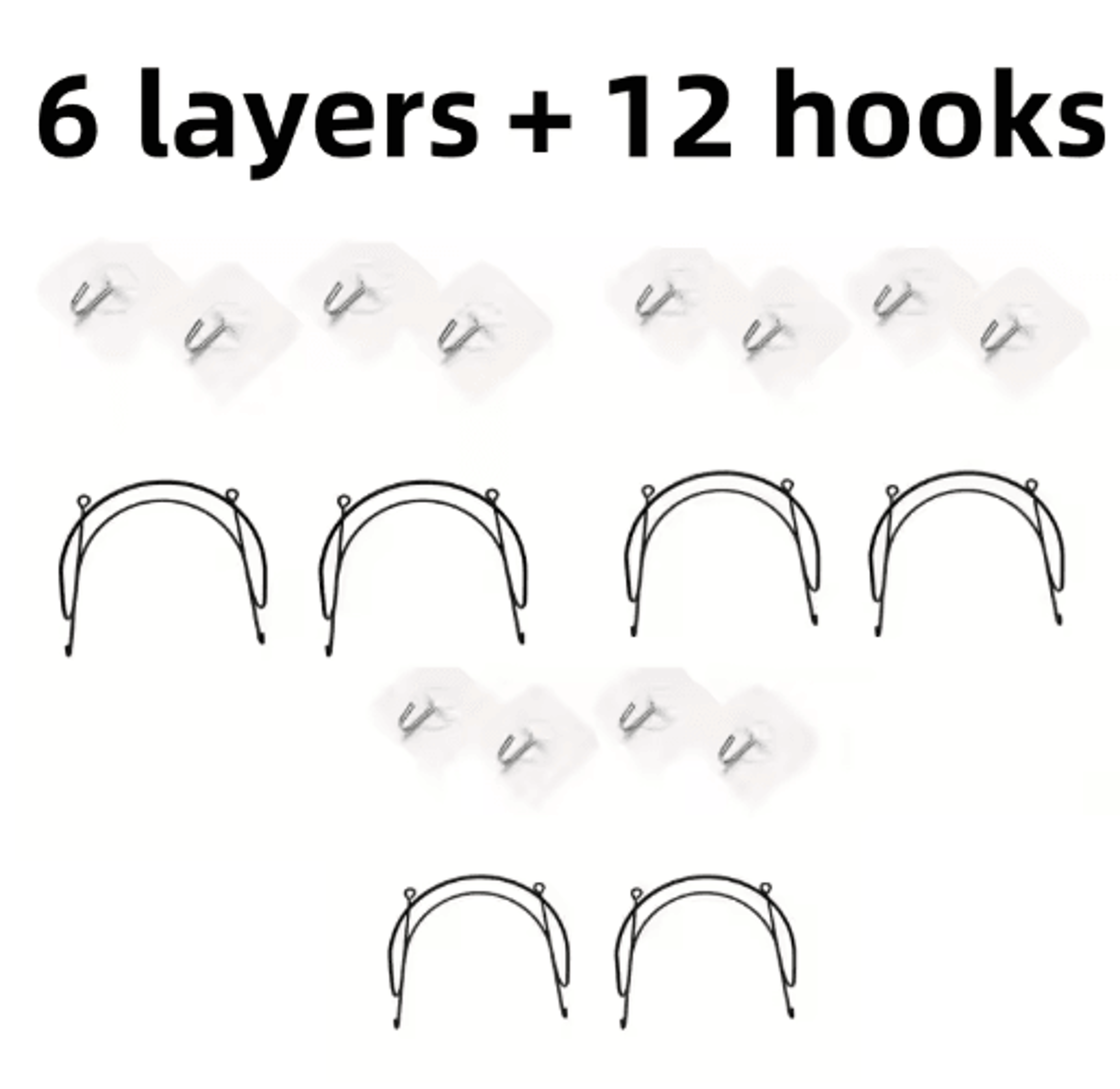 WallMounted MultiLayer Towel Rack With Hooks  Storage Shelf 1