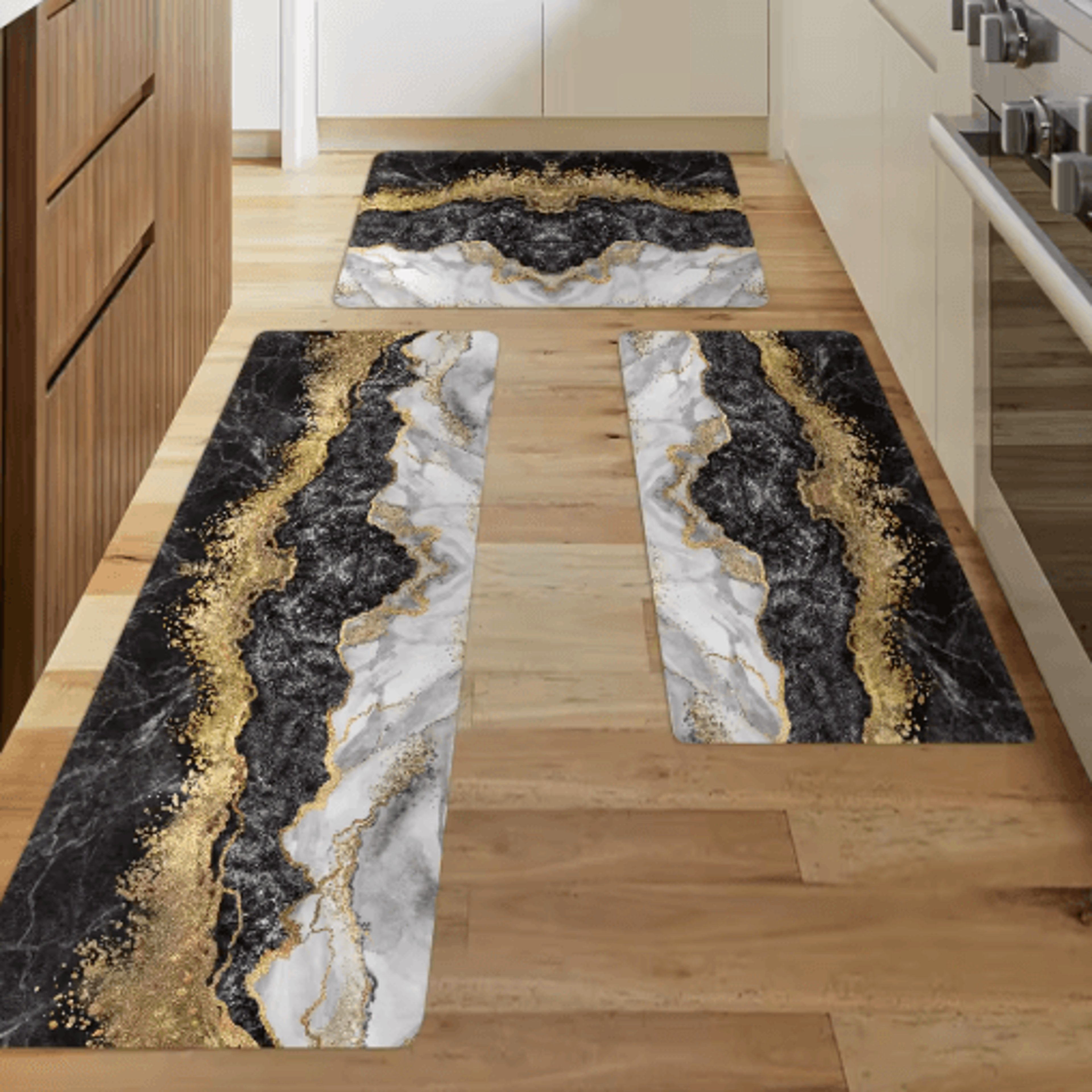 Waterproof NonSlip Kitchen Floor Mat For Home  Entryway 2
