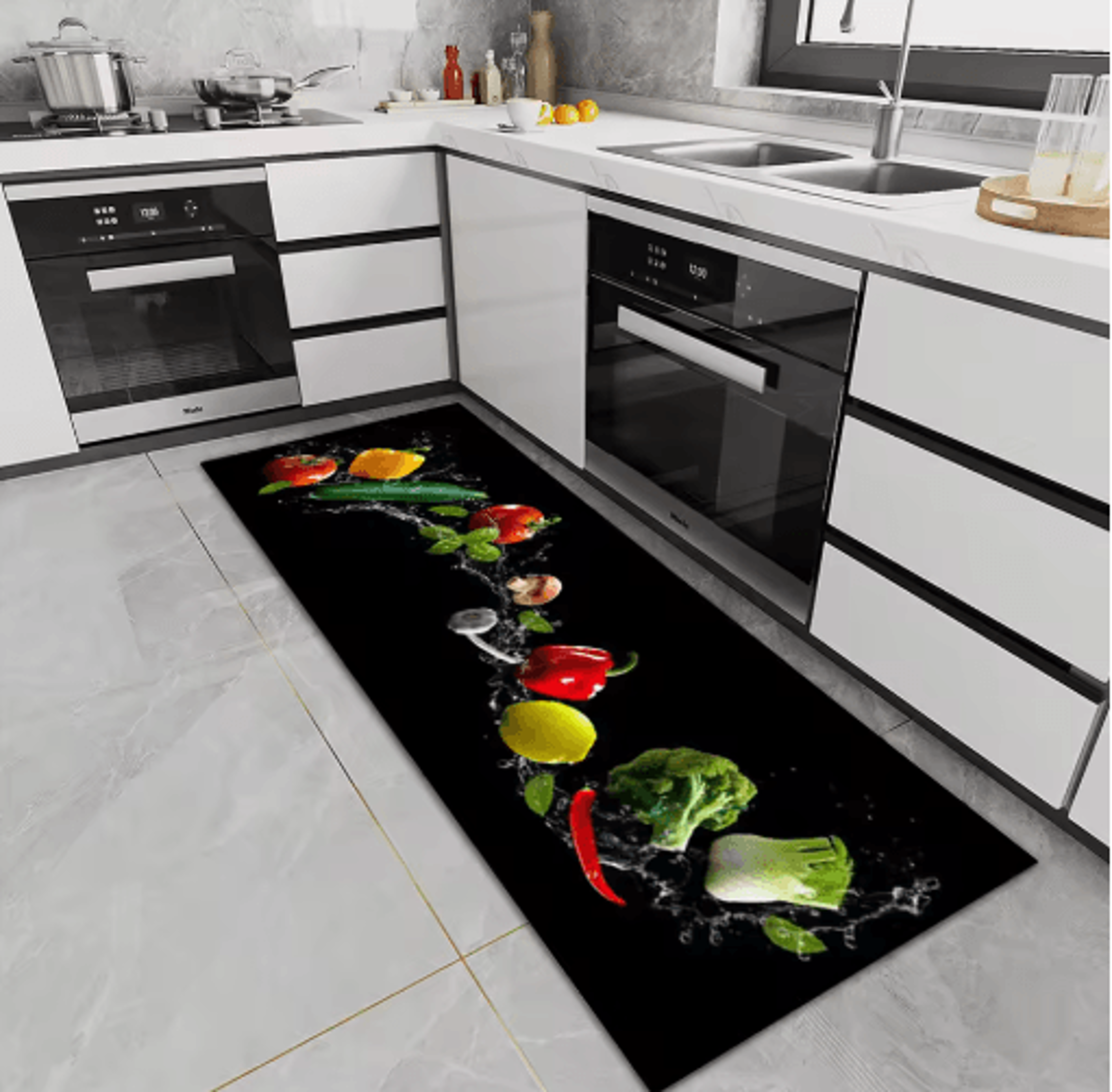 Waterproof NonSlip Kitchen Floor Mat For Home  Entryway 14