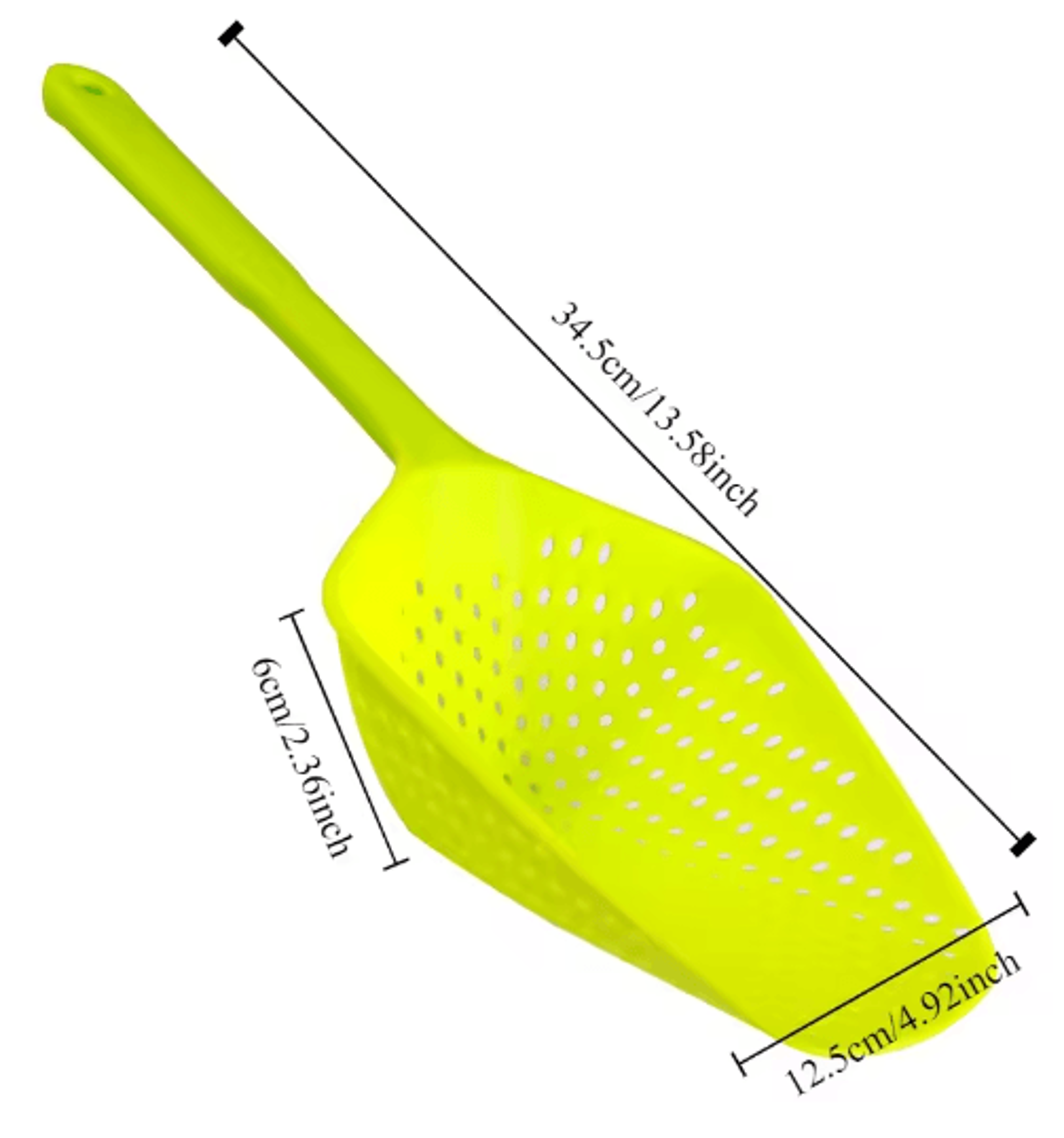 MultiPurpose Silicone Slotted Scoop Strainer For Cooking  Draining 5