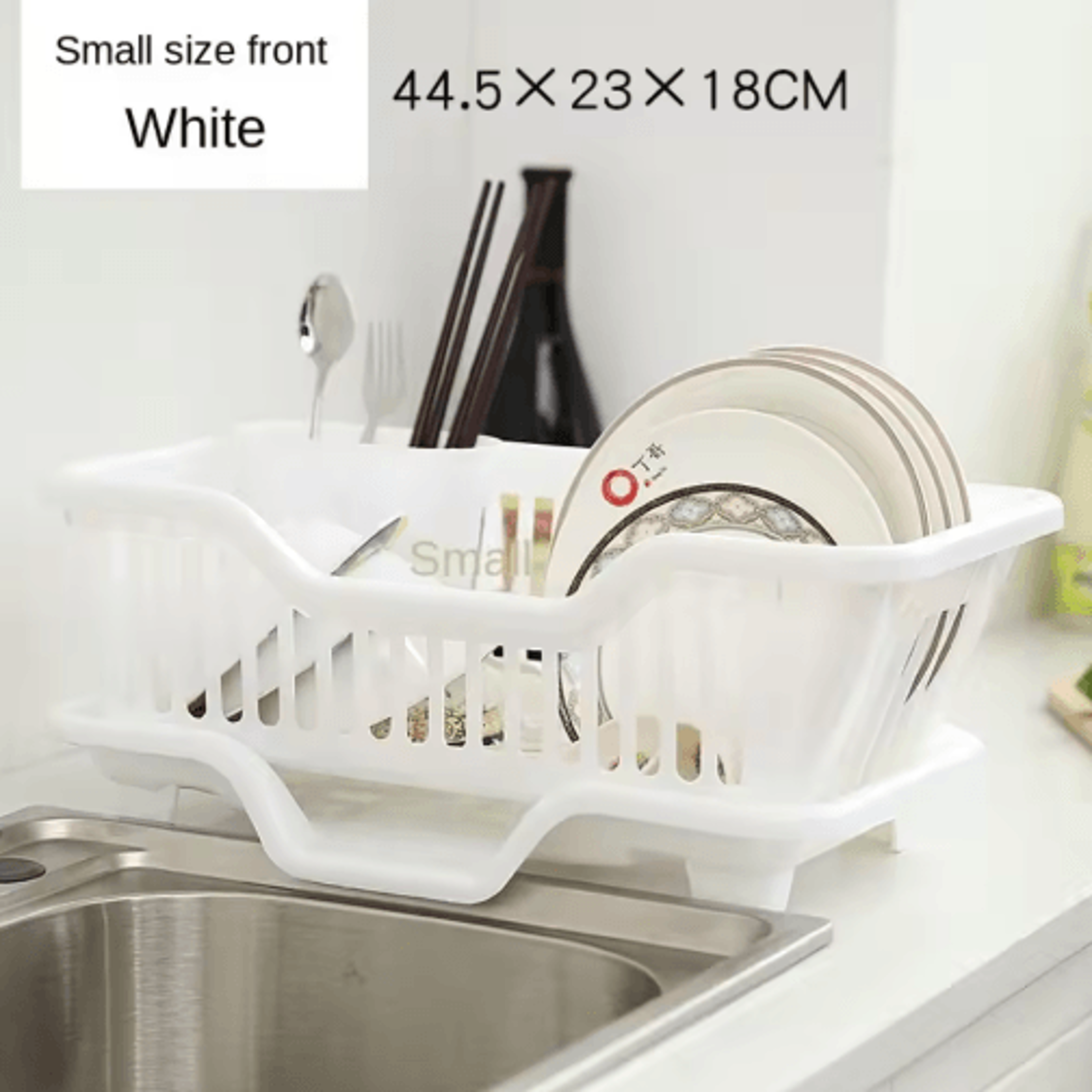 Kitchen Dish Drying Rack With Drain Board  Utensil Organizer 1