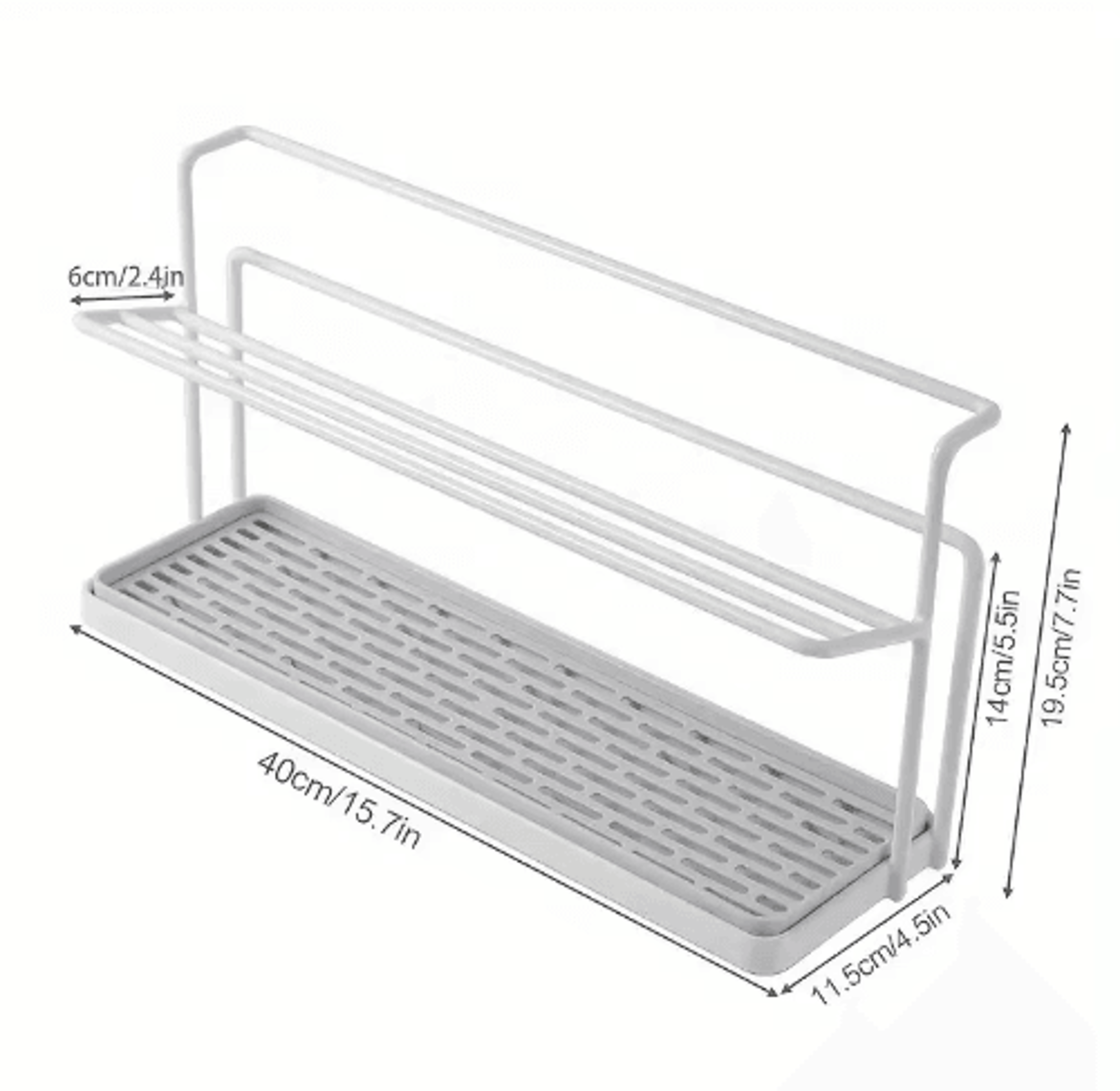 Stainless Steel 2Tier Bottle Drying Rack With Drain Tray For Cups  Kitchen Accessories 7