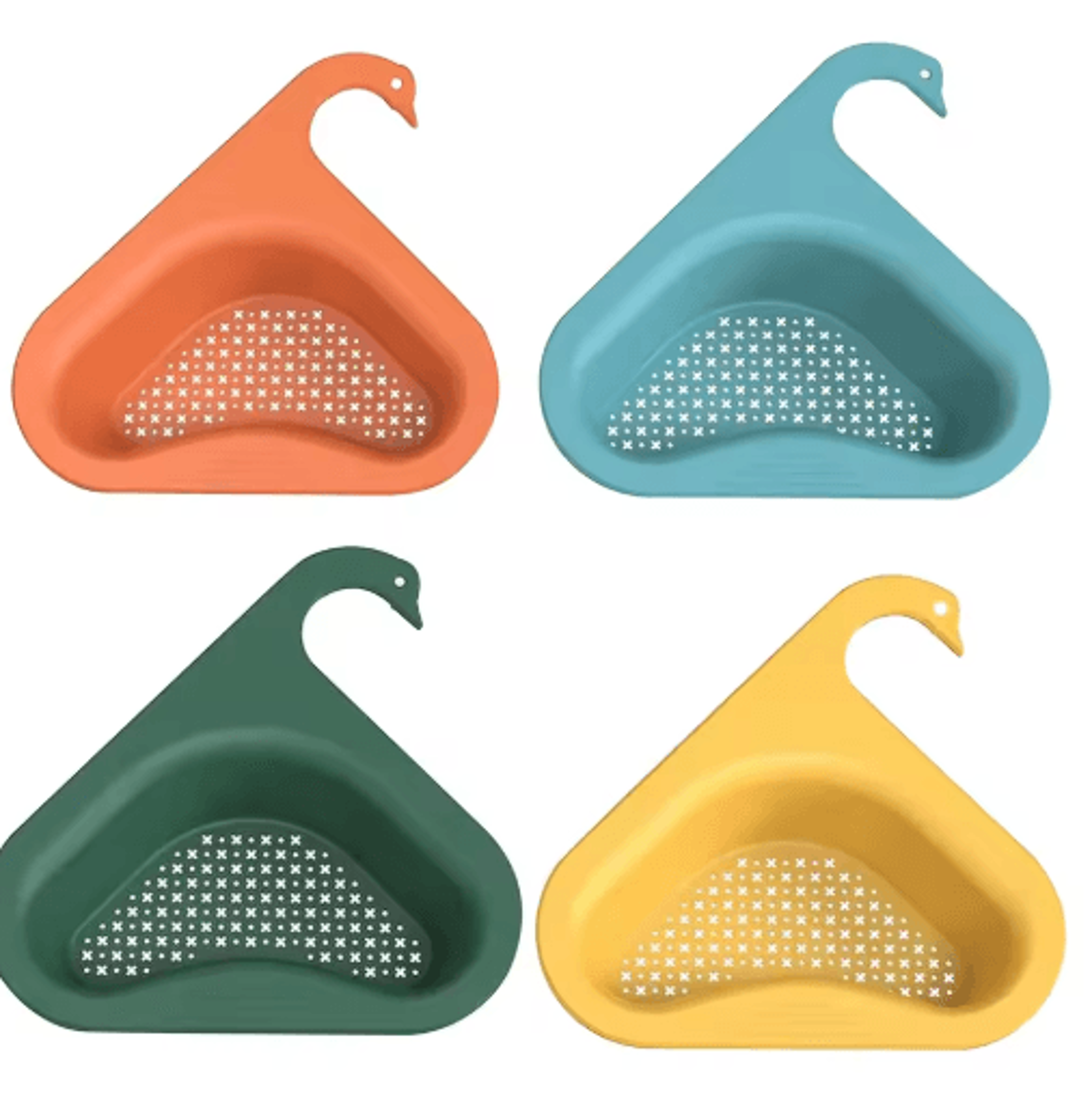 SwanShaped Kitchen Sink Strainer Basket For Food Scraps  Vegetable Draining 5
