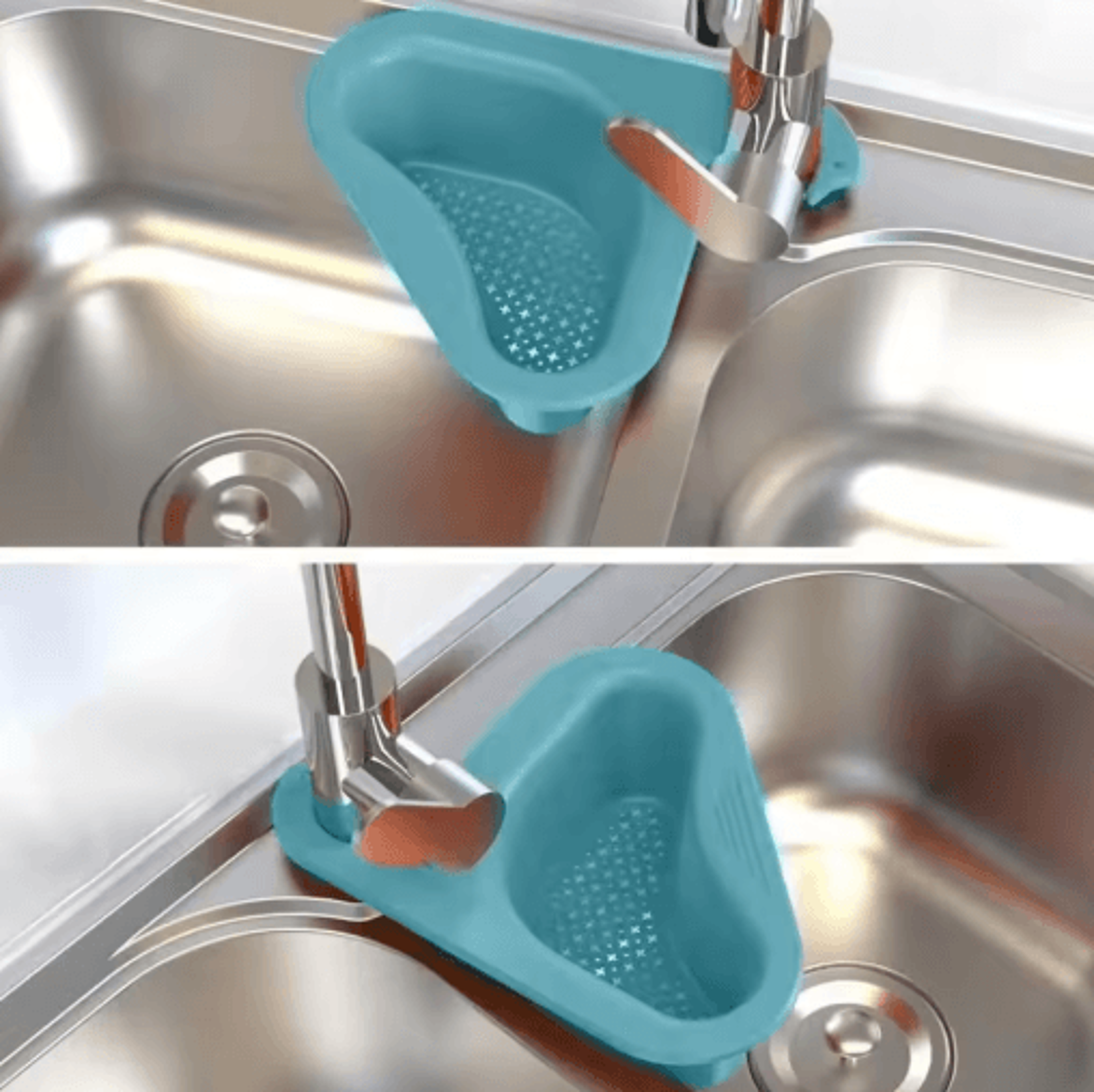 SwanShaped Kitchen Sink Strainer Basket For Food Scraps  Vegetable Draining 6