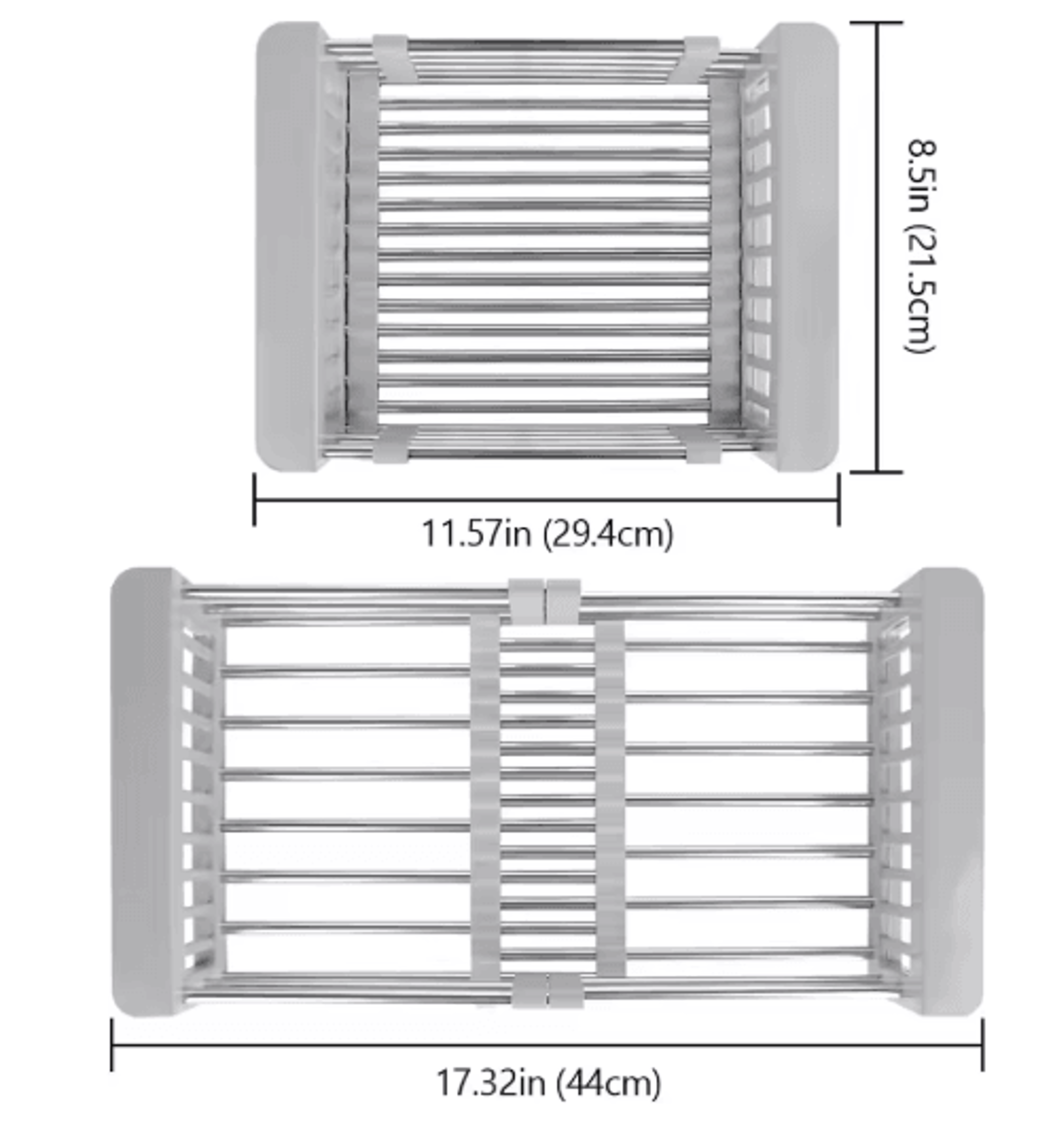 Expandable OverSink Dish Drying Rack For Washing Draining  Food Preparation 0