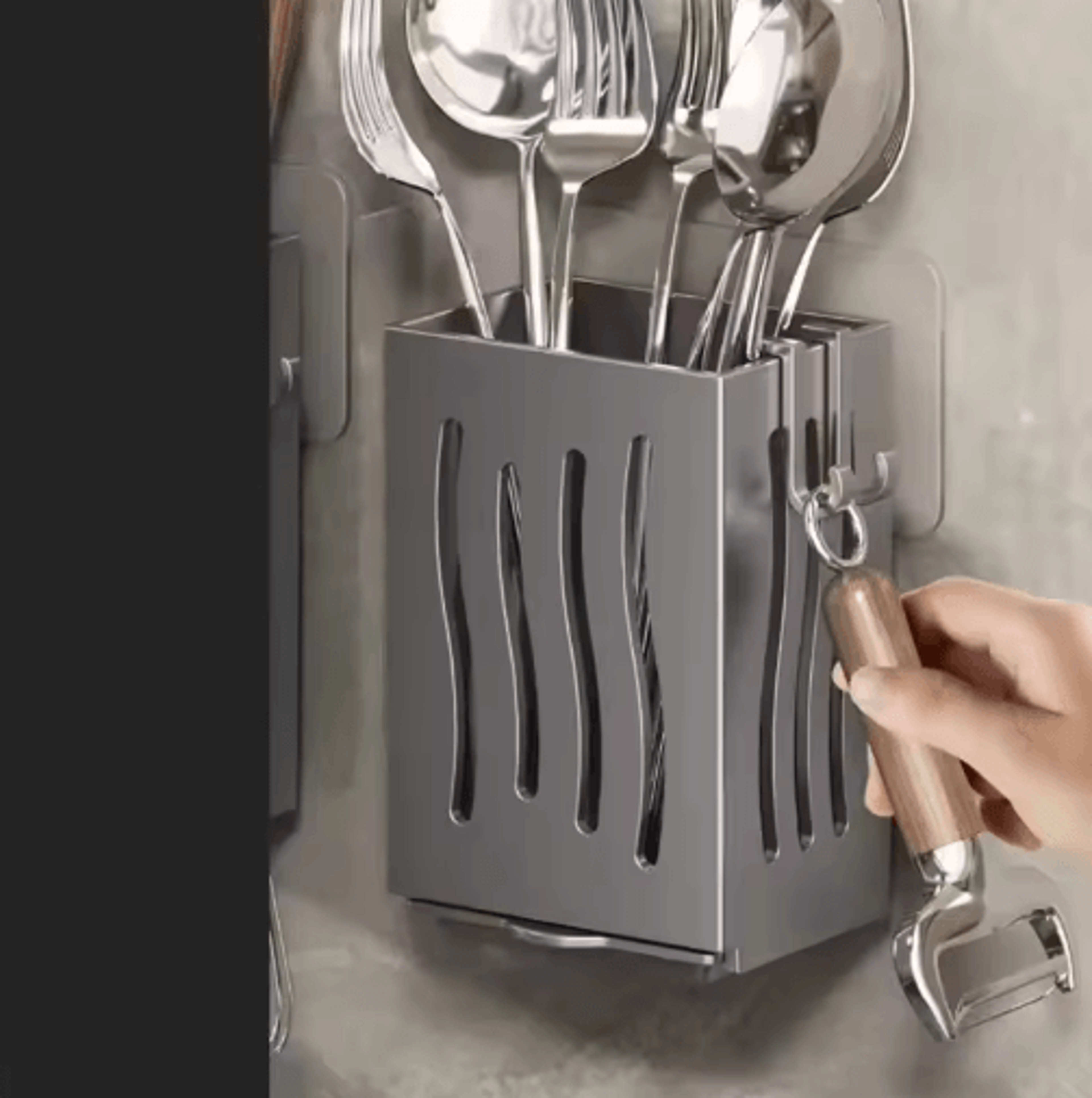 Multifunctional Cutlery Holder  Tableware Drainer Basket 7