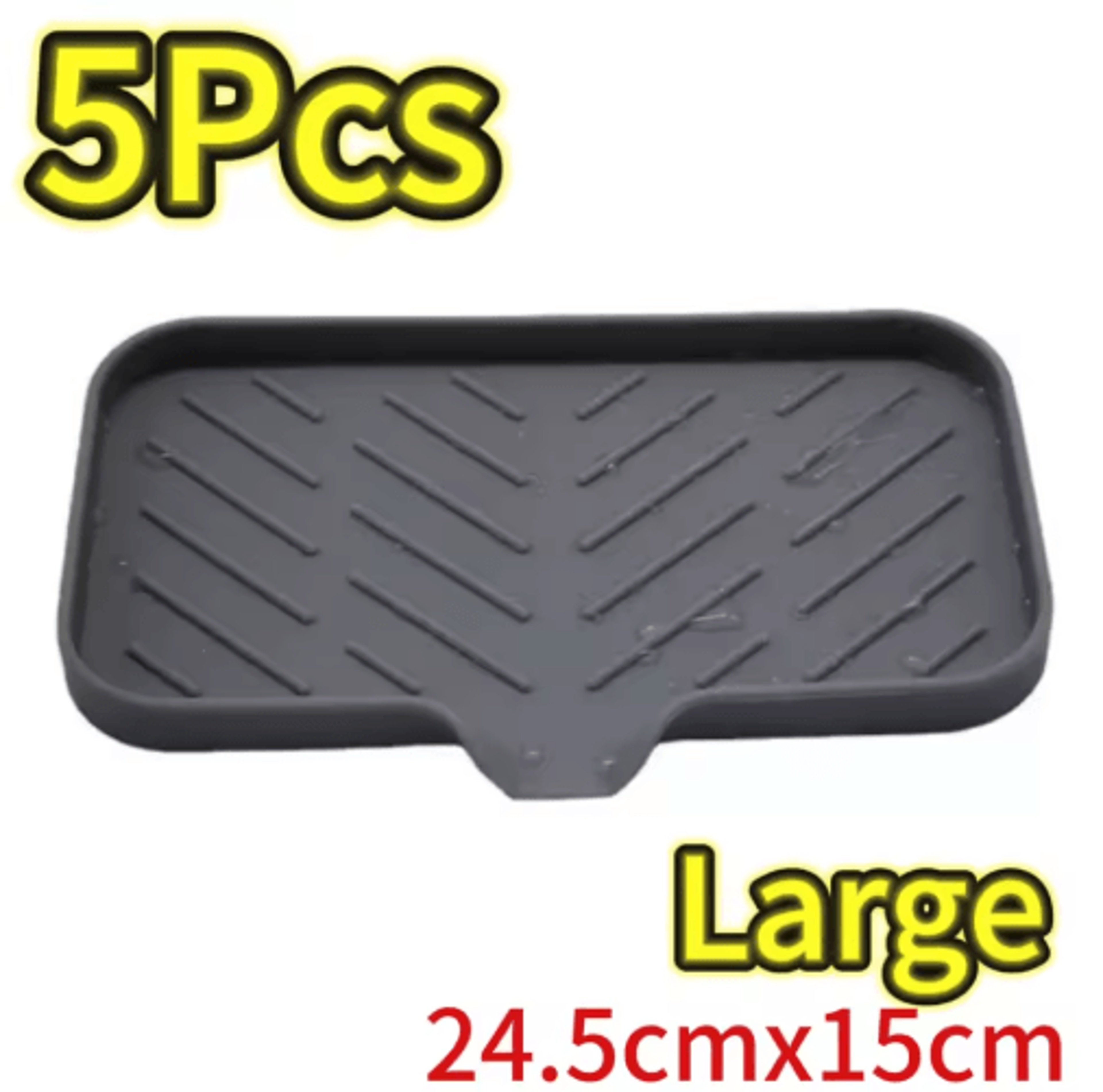 Silicone Sink Tray With Drainage For Soap Sponge  Brush Organization 1
