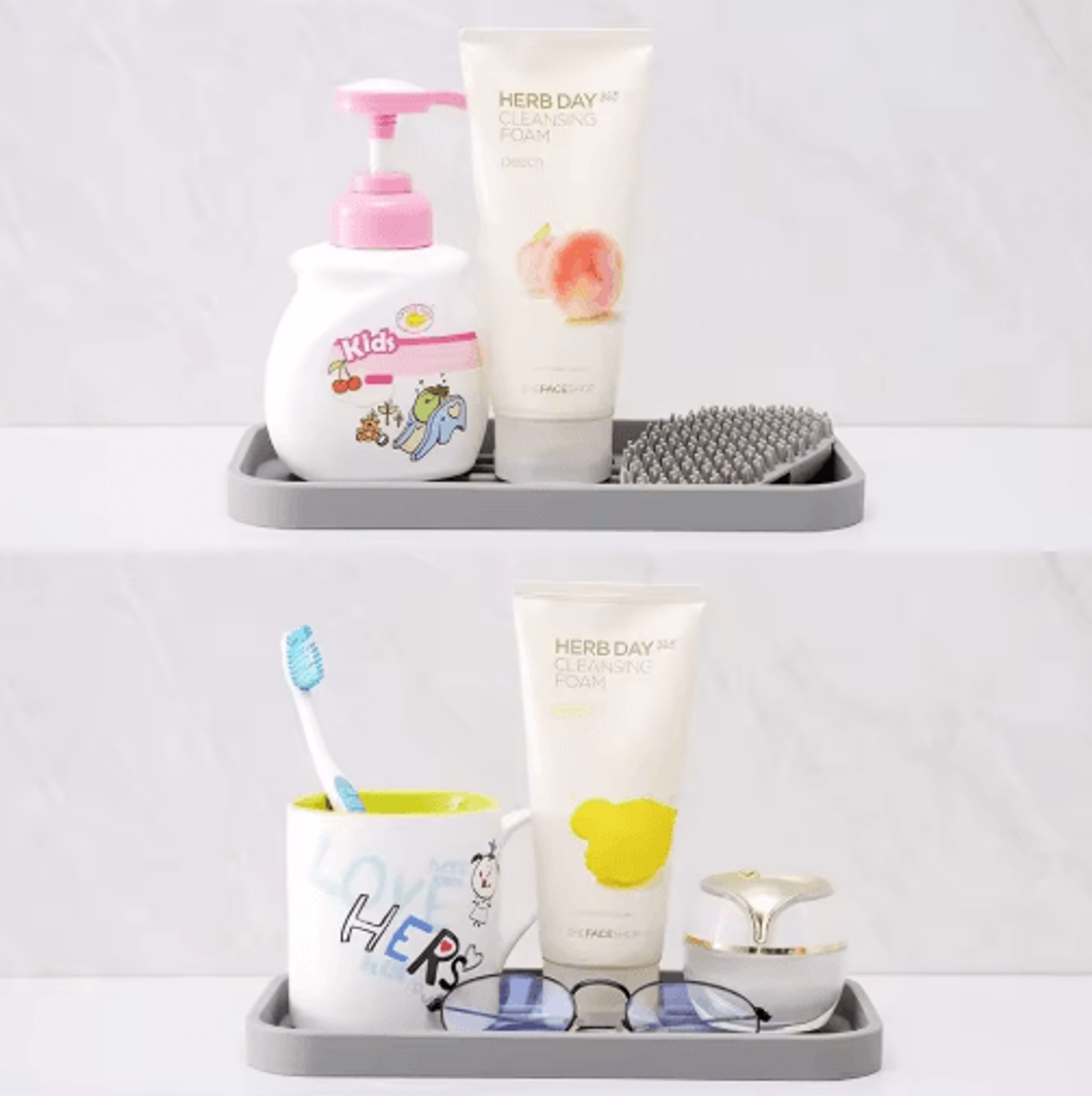 Flexible Silicone Drain Tray For Kitchen Sink Organization 7