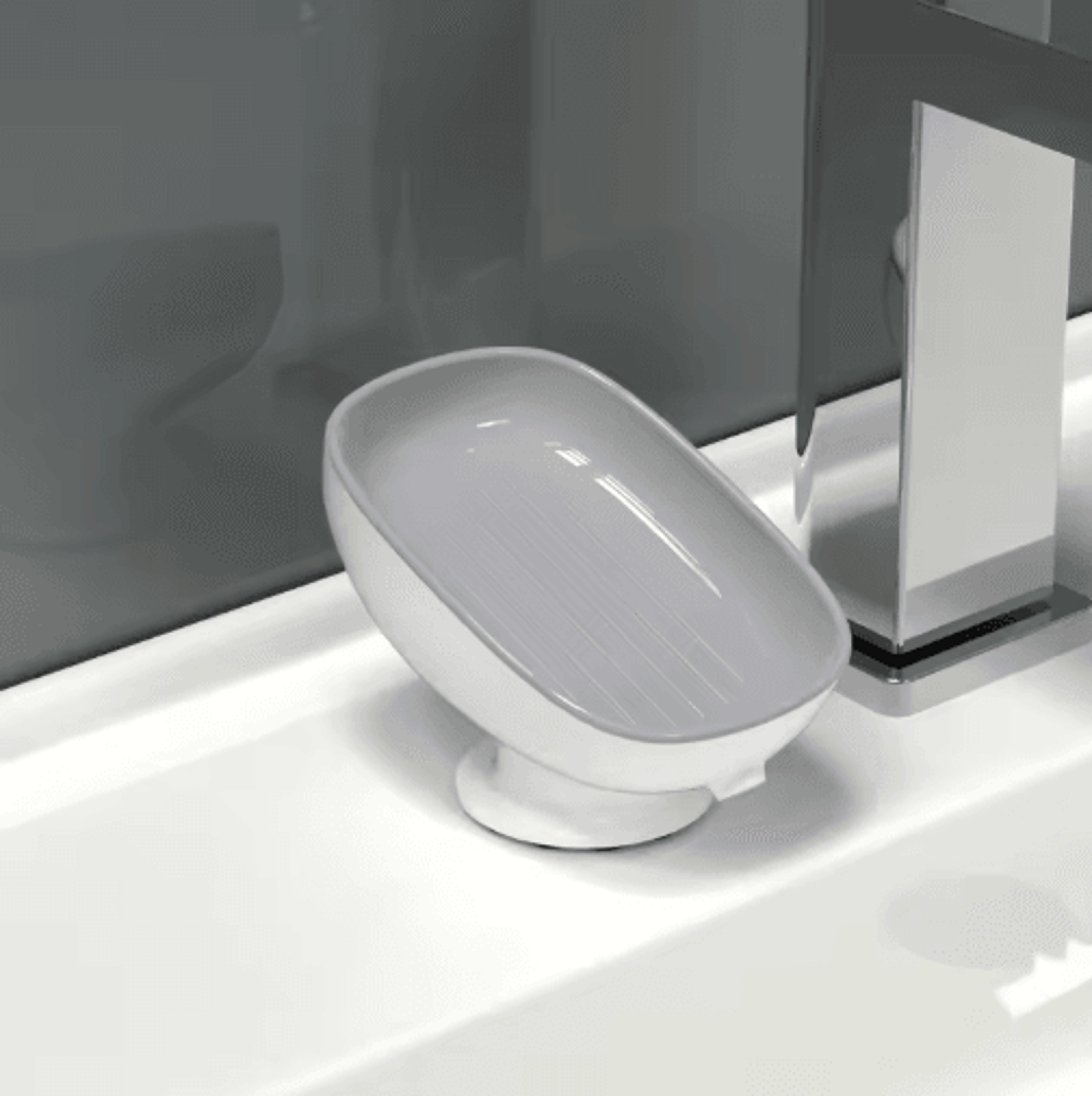 DoubleLayer Soap Holder With Drainage Tray For Kitchen  Bathroom 1