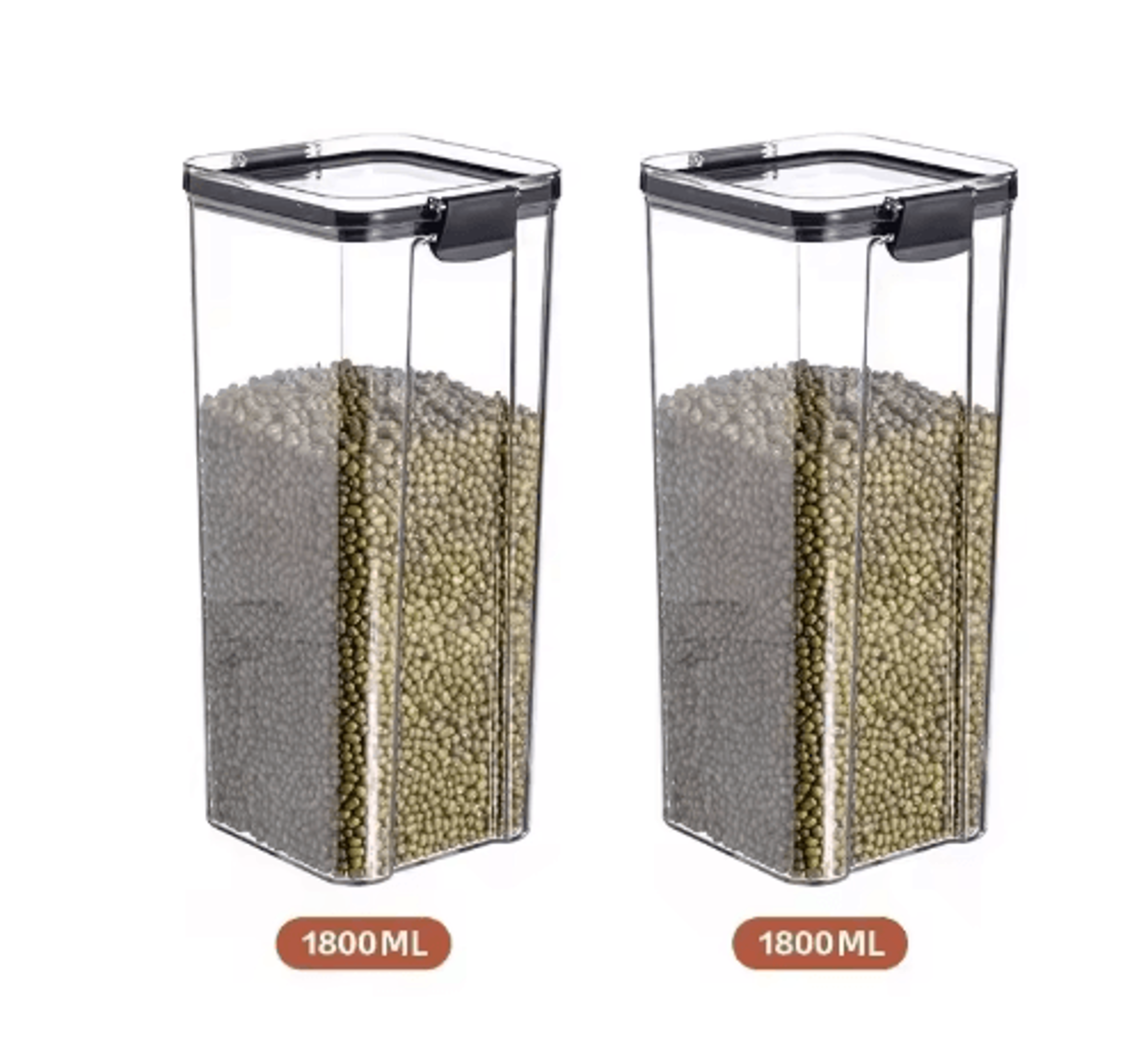 Stackable Airtight Food Storage Container Set For Grains Tea  Pantry Organization 11