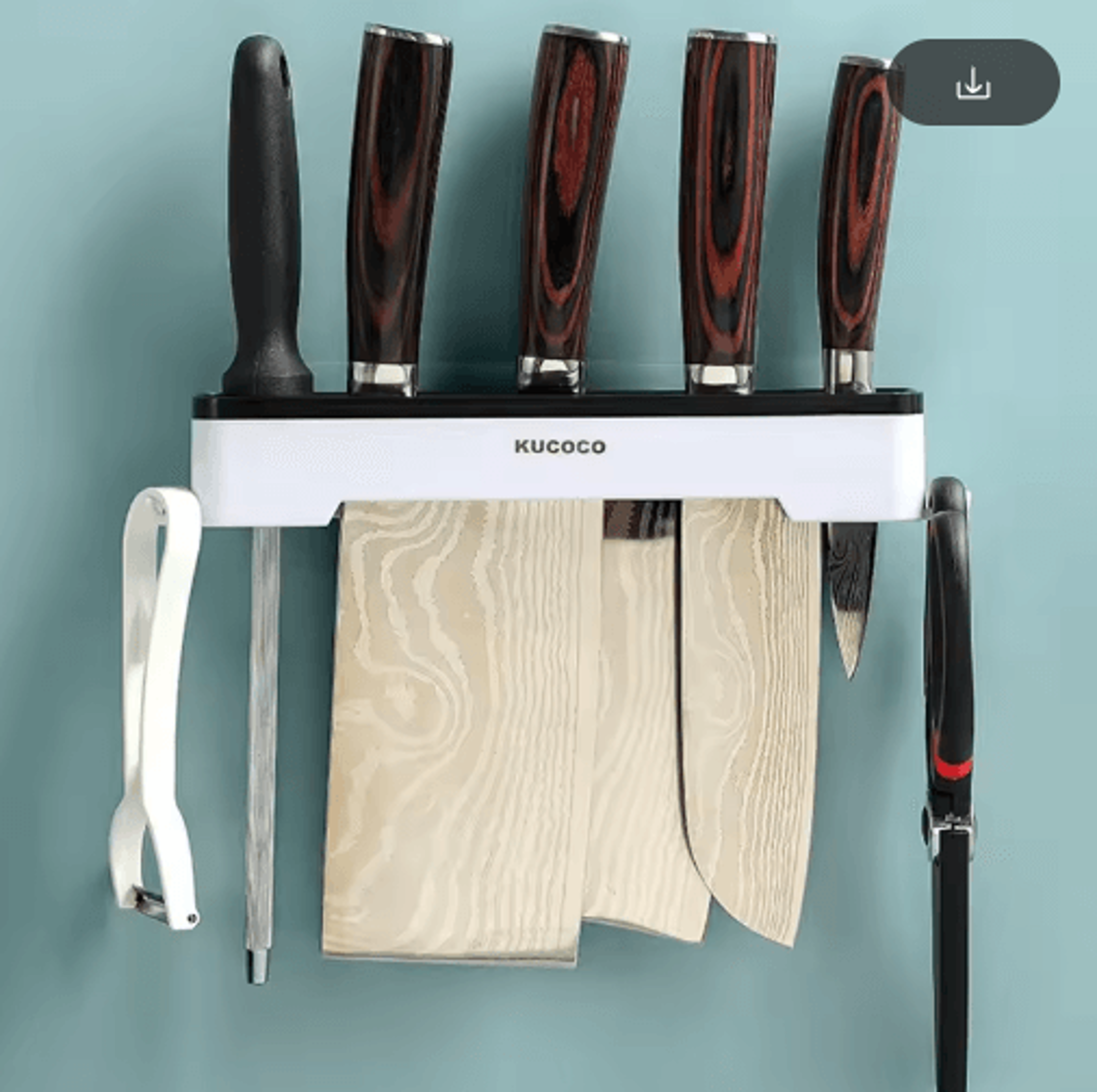 Wall Mounted Kitchen Knife Holder  Multifunctional Cutlery Storage Rack 1