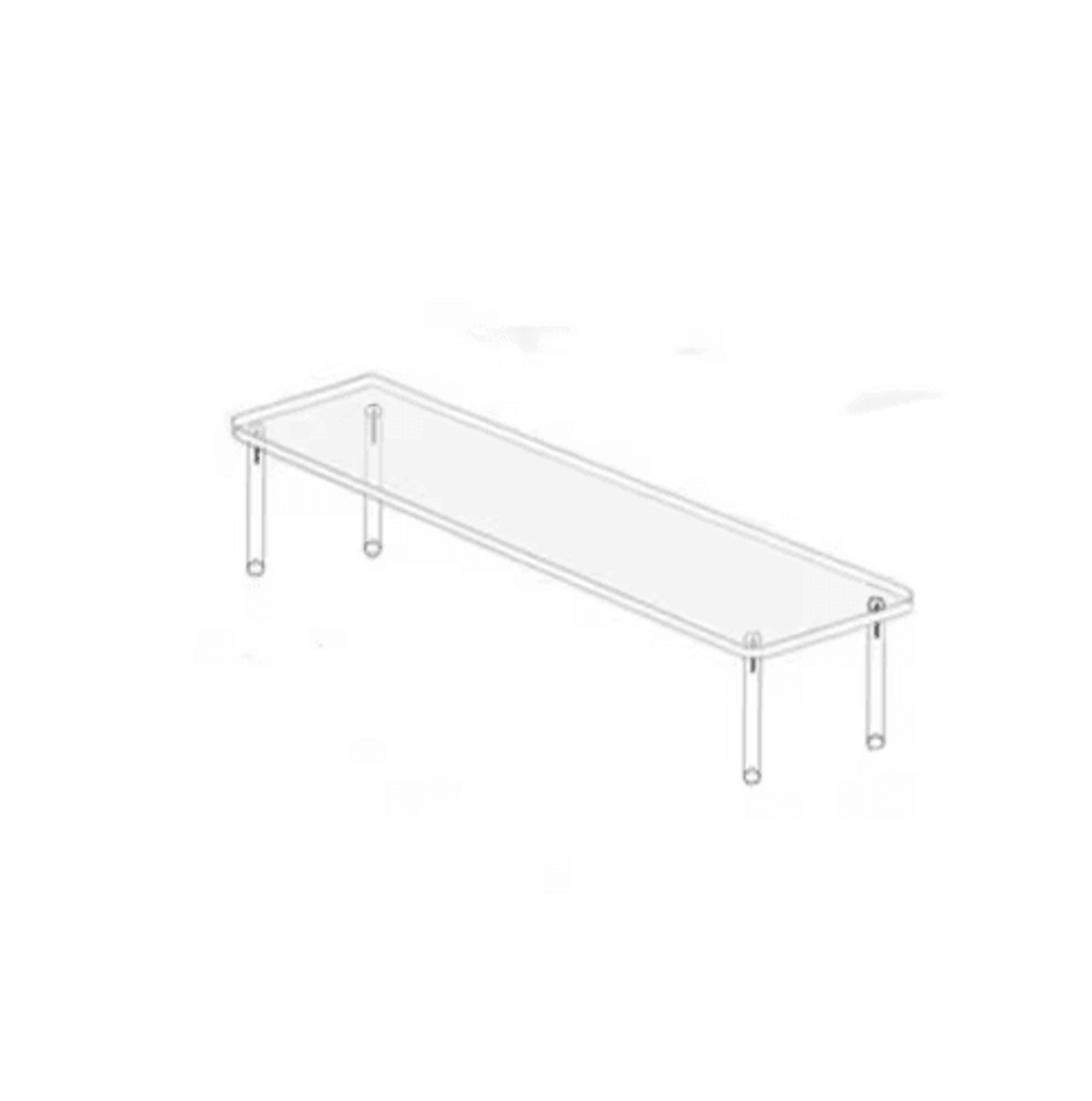 Clear Acrylic Display Stand  MultiTier Figurine  Makeup Display Shelf 203040CM 0