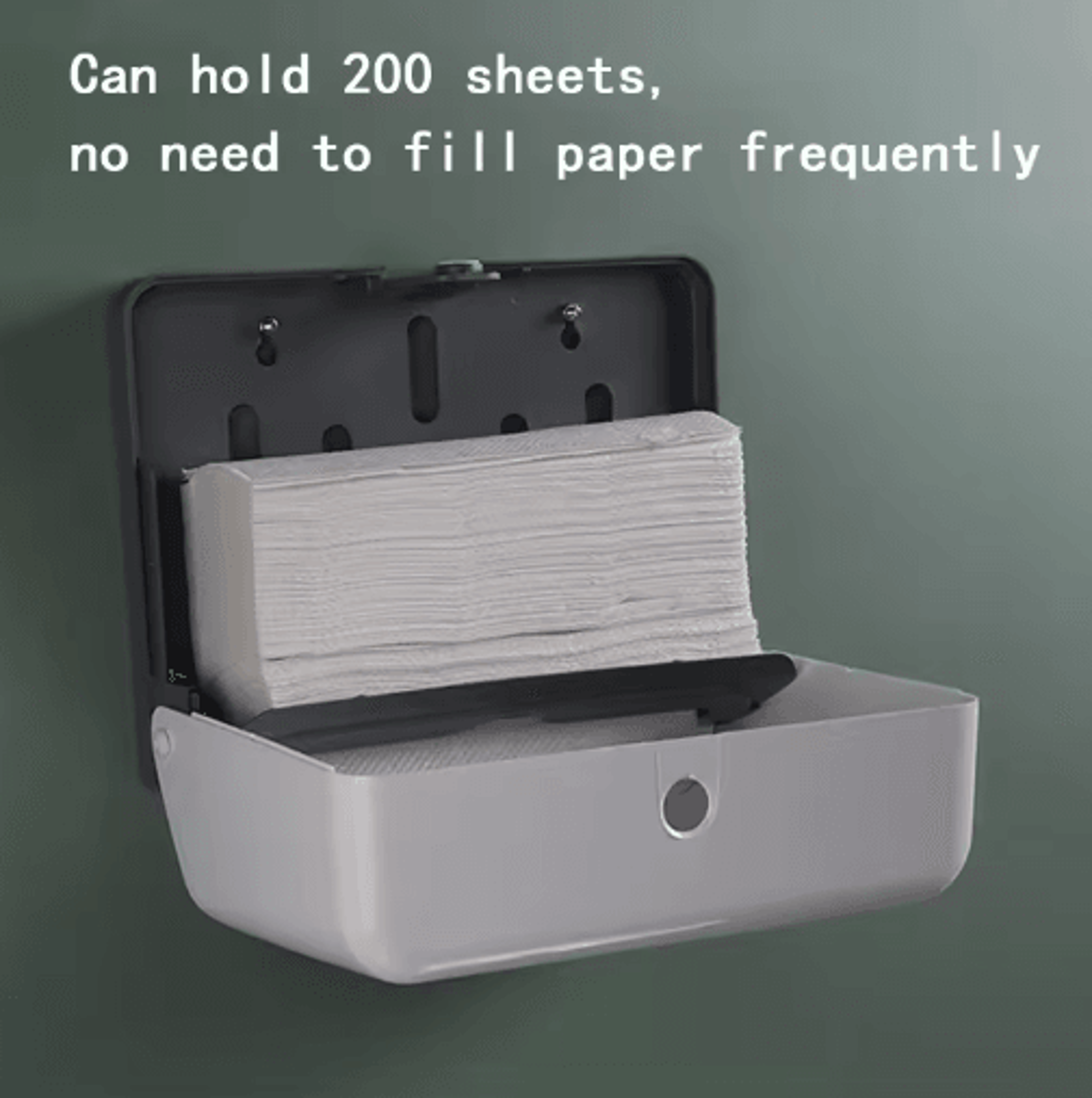 WallMounted Paper Towel Dispenser PunchFree Multifold Tissue Holder 3