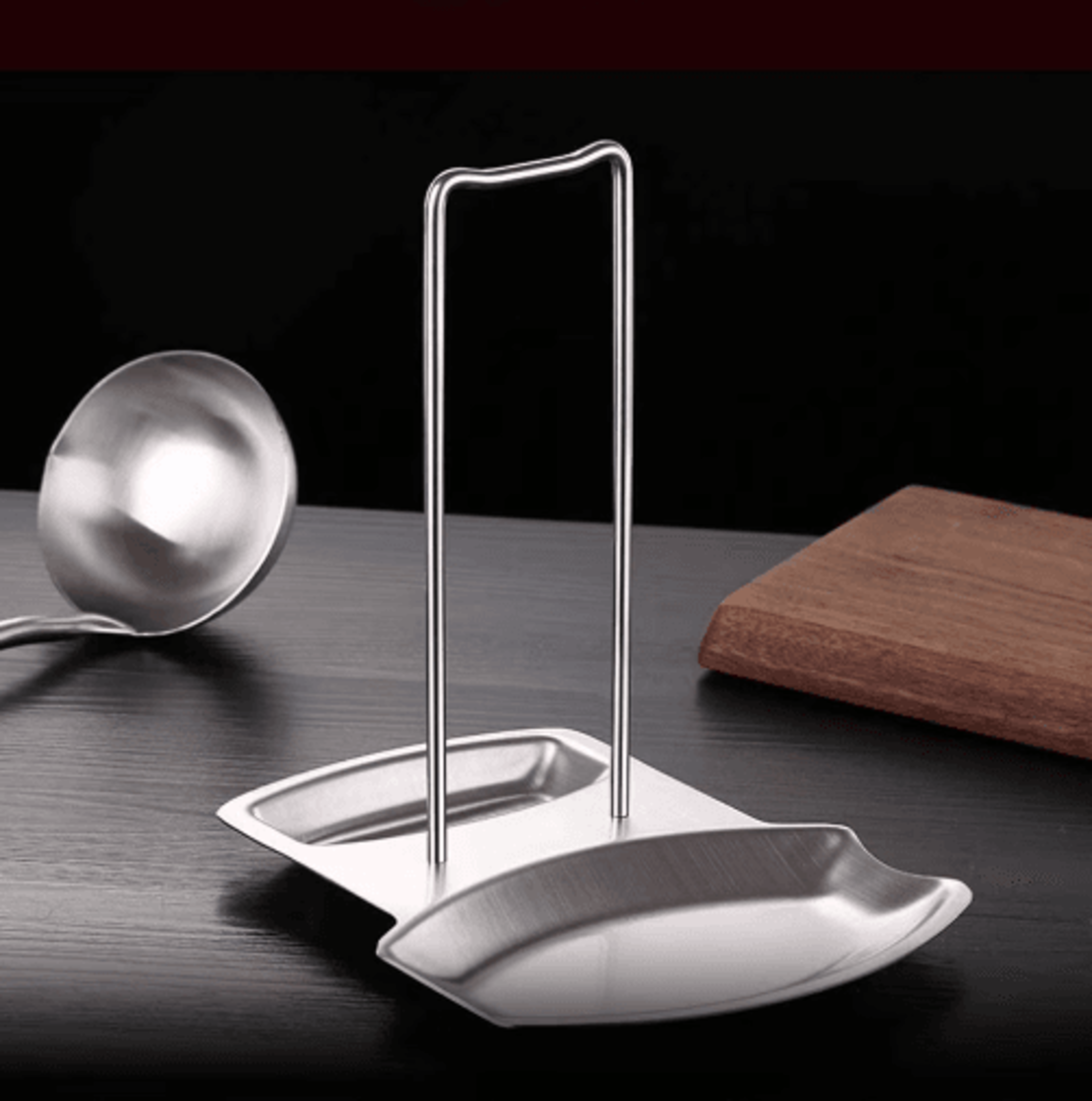 Stainless Steel Pot Lid Rack  Multifunctional Spoon  Spatula Holder 1