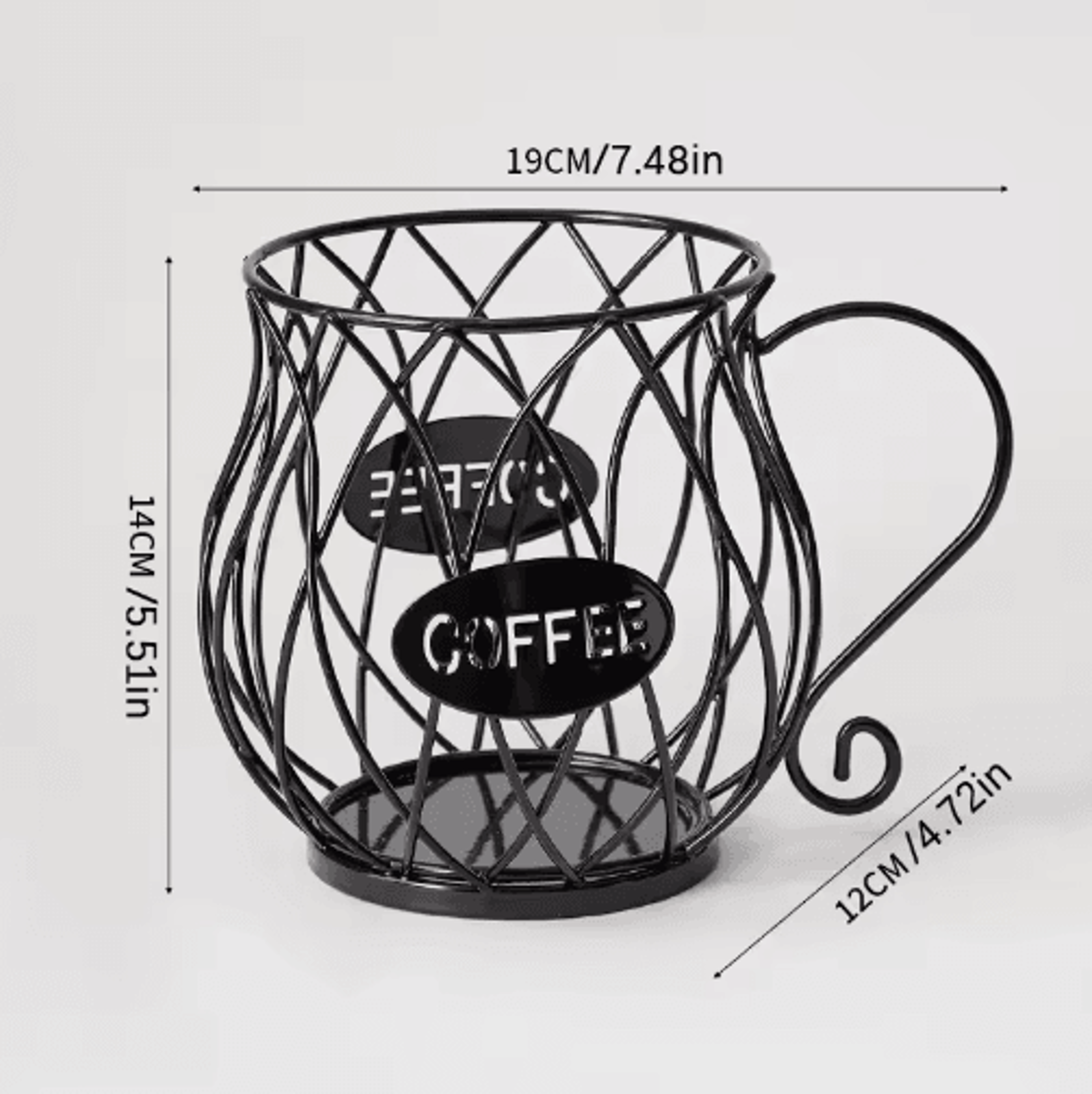 Large Capacity Coffee Pod Storage Basket  KCup  Coffee Capsule Organizer 1
