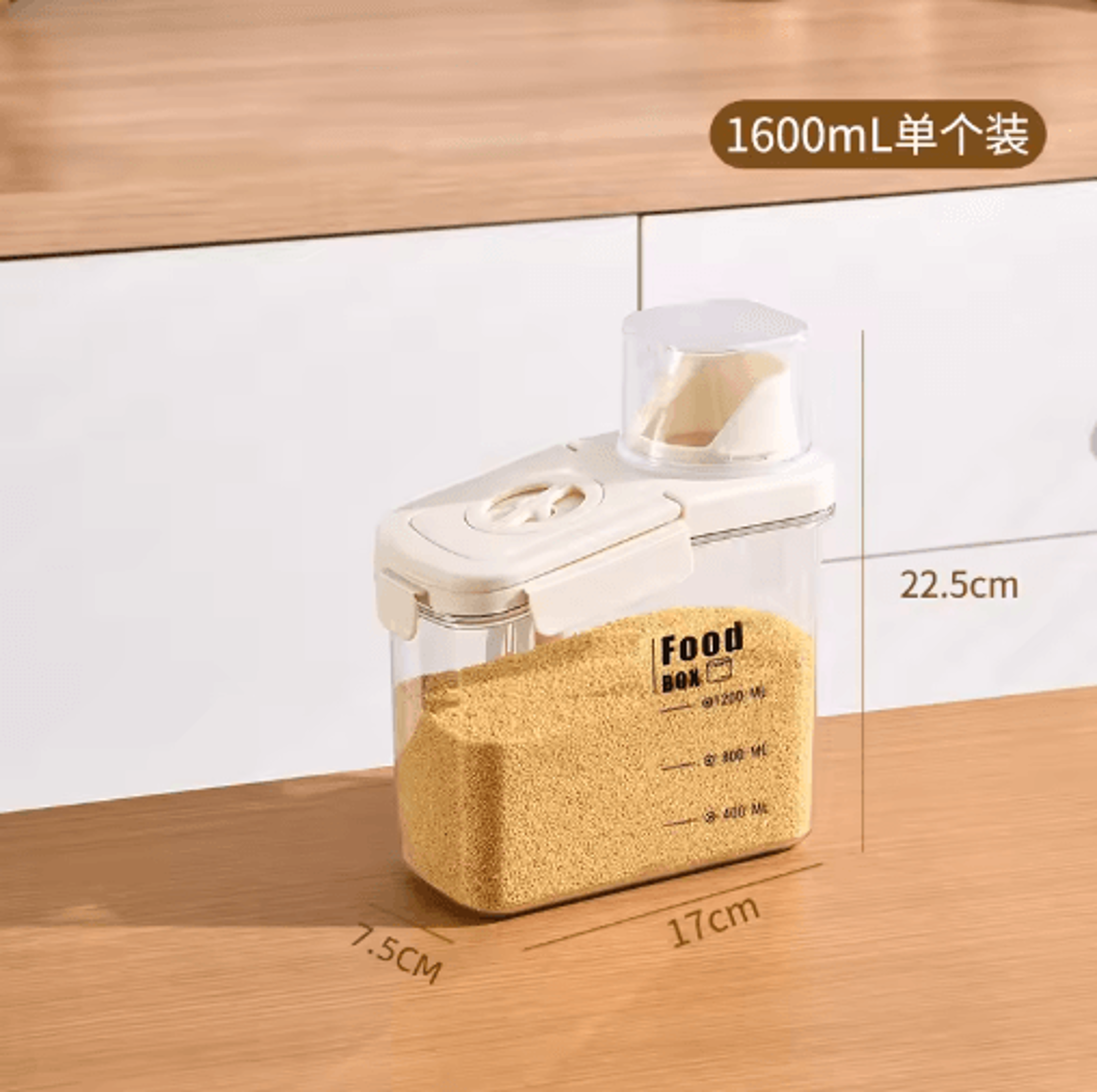 Transparent Airtight Grain Storage Jar Sealed Container For Rice Tea  Dry Foods 2