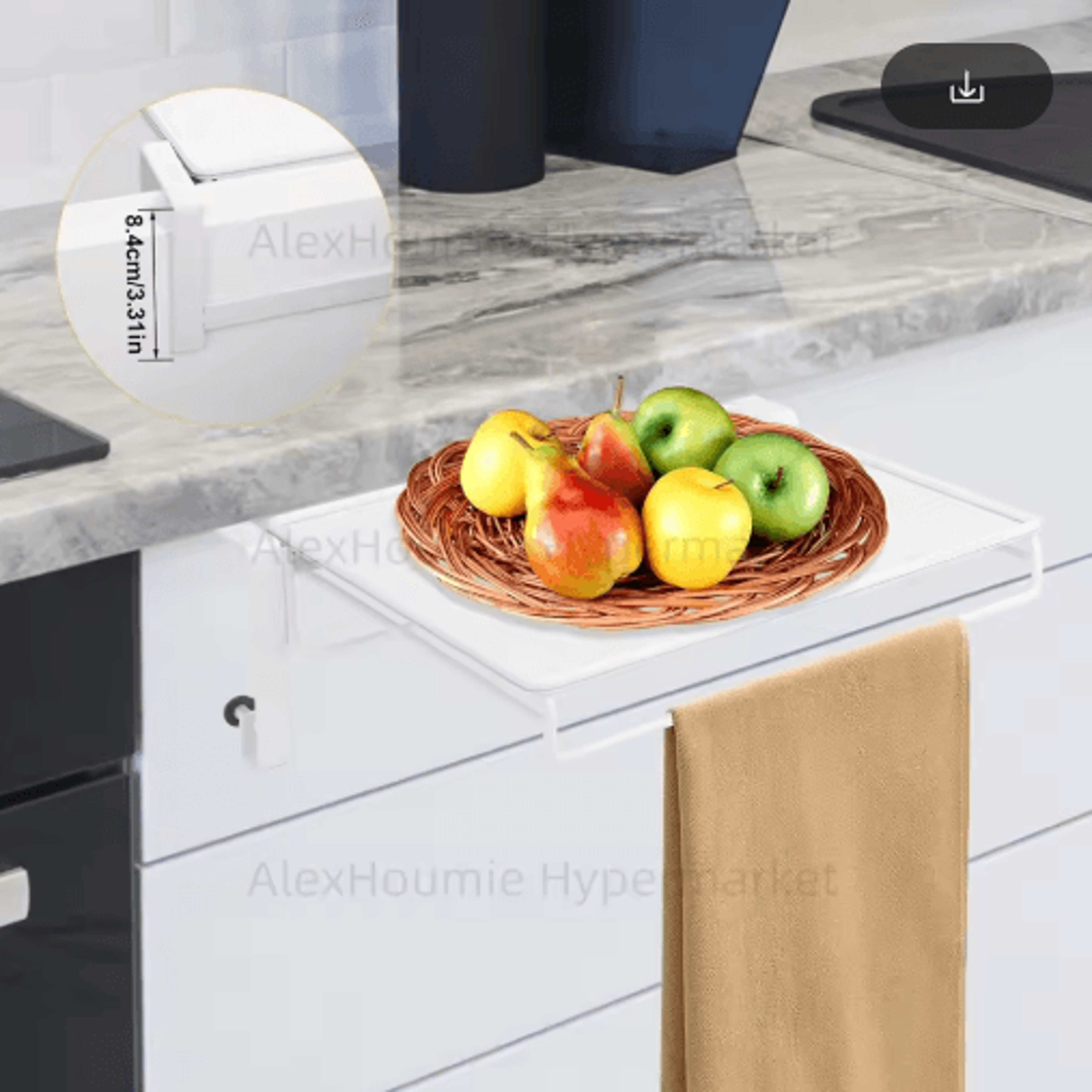 Foldable Stainless Steel Magic Shelf  SpaceSaving Cabinet  Countertop Organizer 7