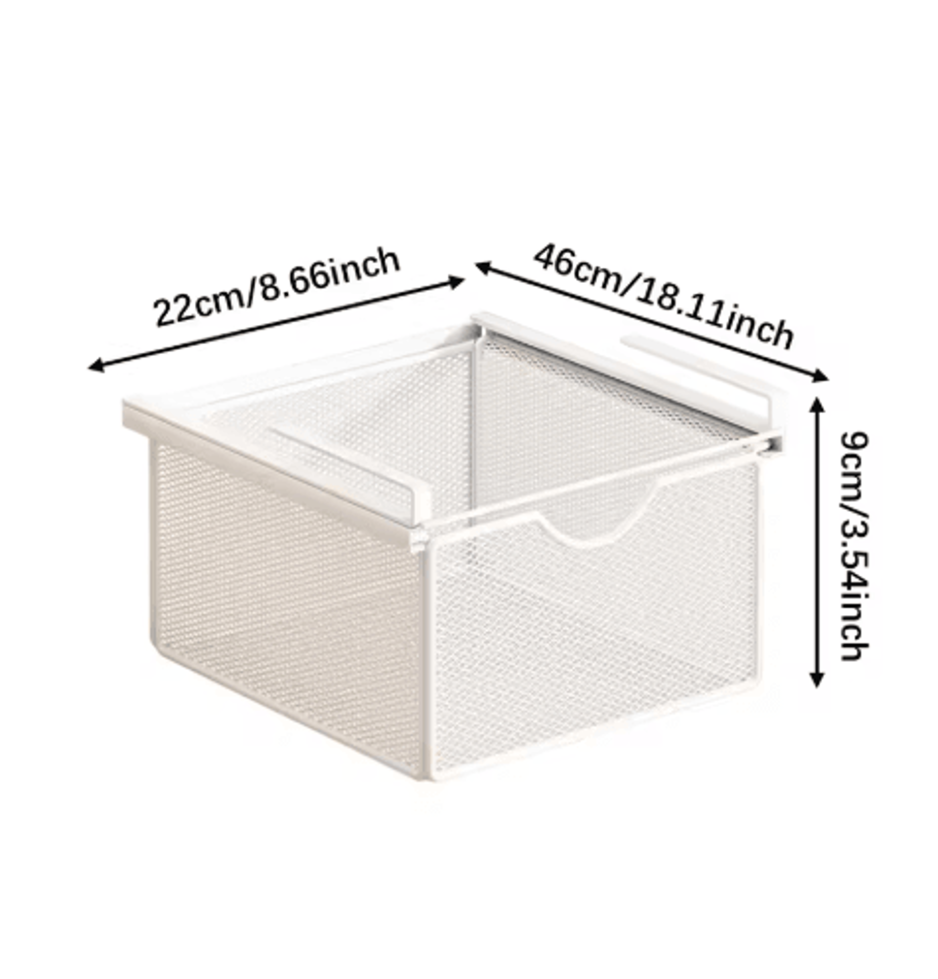 Under Shelf Storage Basket  Hanging Cabinet Organizer For Kitchen Closet  Pantry 2