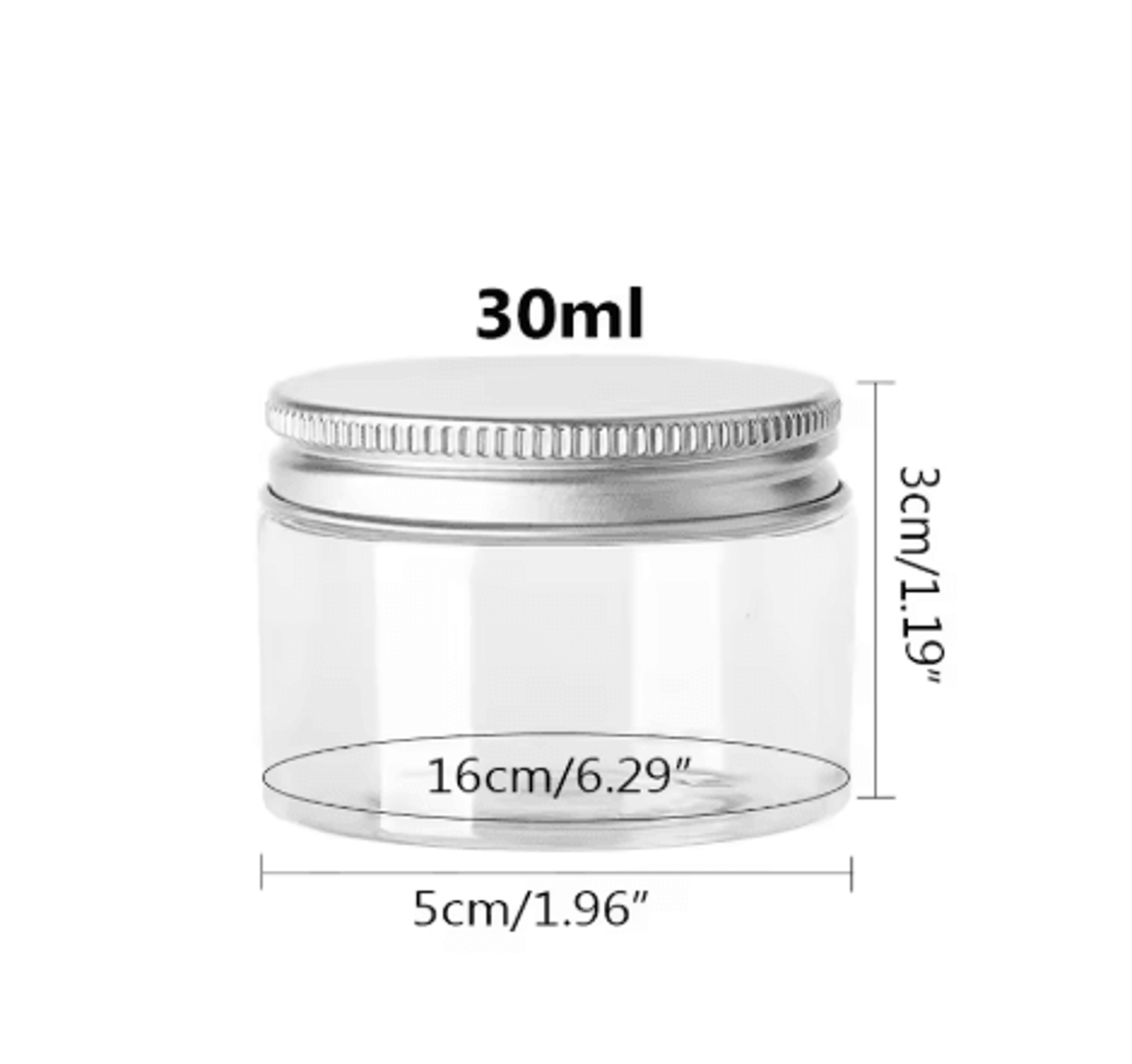 Aluminum Storage Jars With Lids  Refillable Cosmetic  Food Travel Containers 20250ml 15