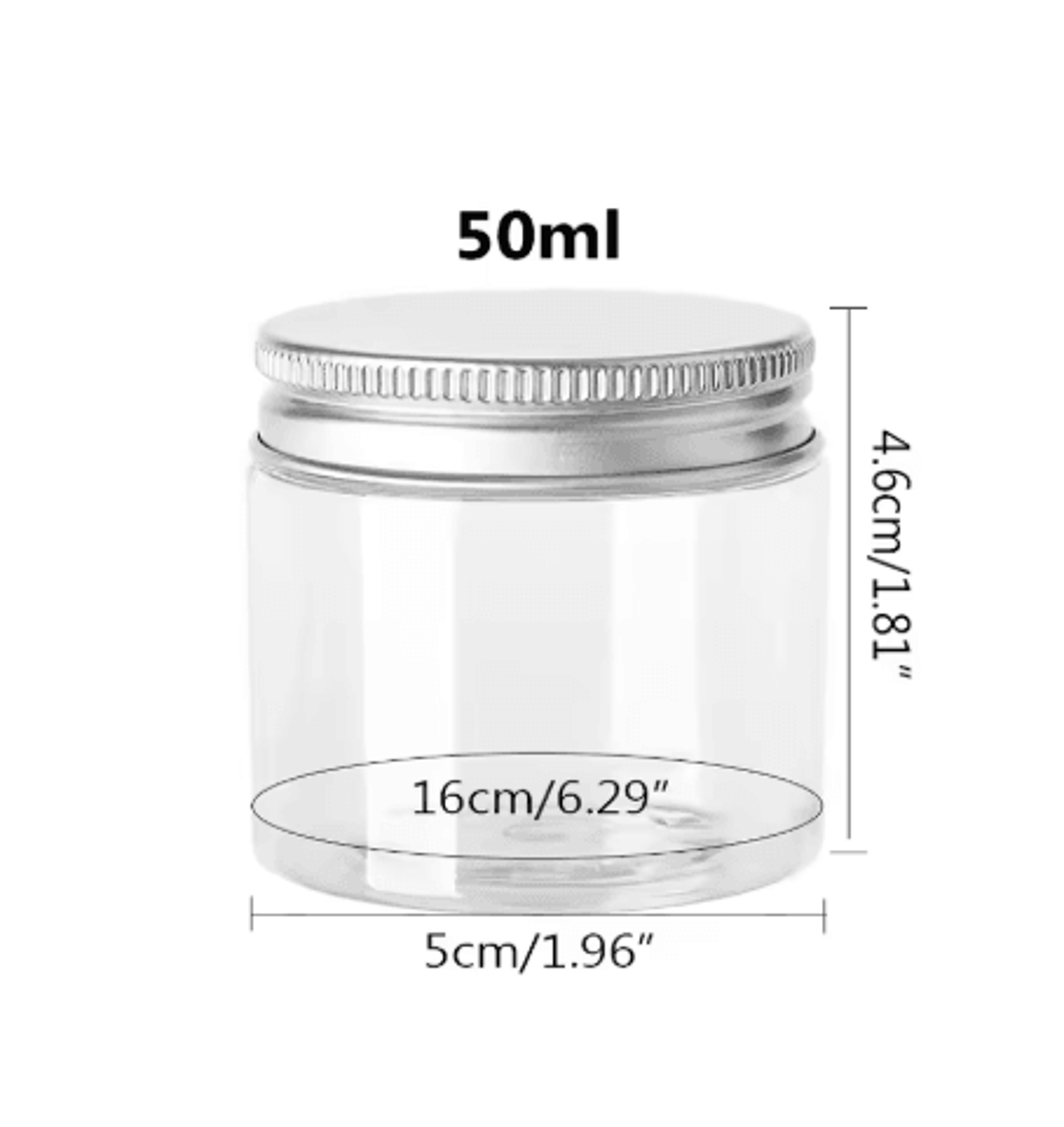 Aluminum Storage Jars With Lids  Refillable Cosmetic  Food Travel Containers 20250ml 9