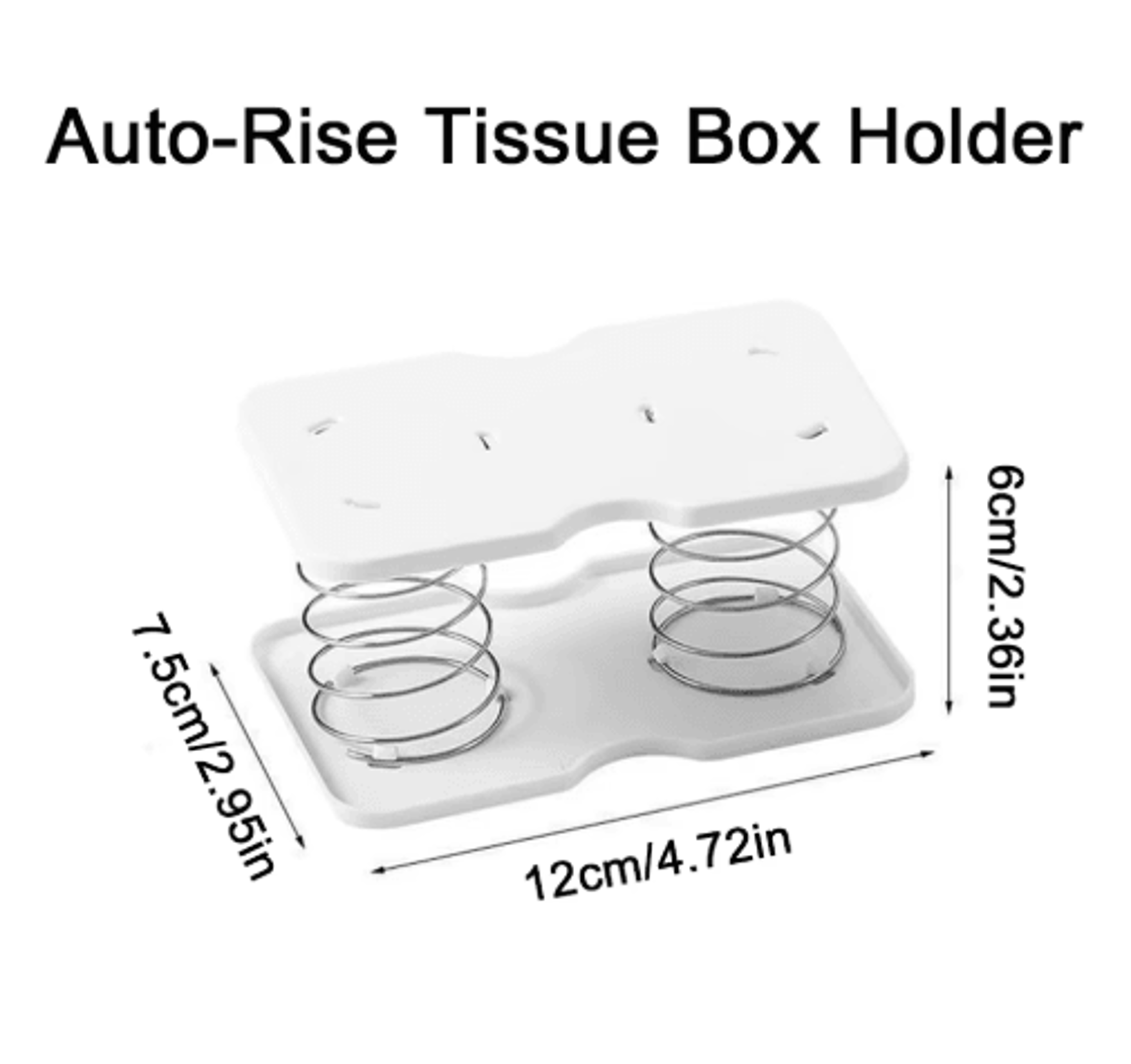 Spring Loaded Tissue Box Dispenser  Automatic Lift Tissue Box Holder For Home Office  Bathroom 9