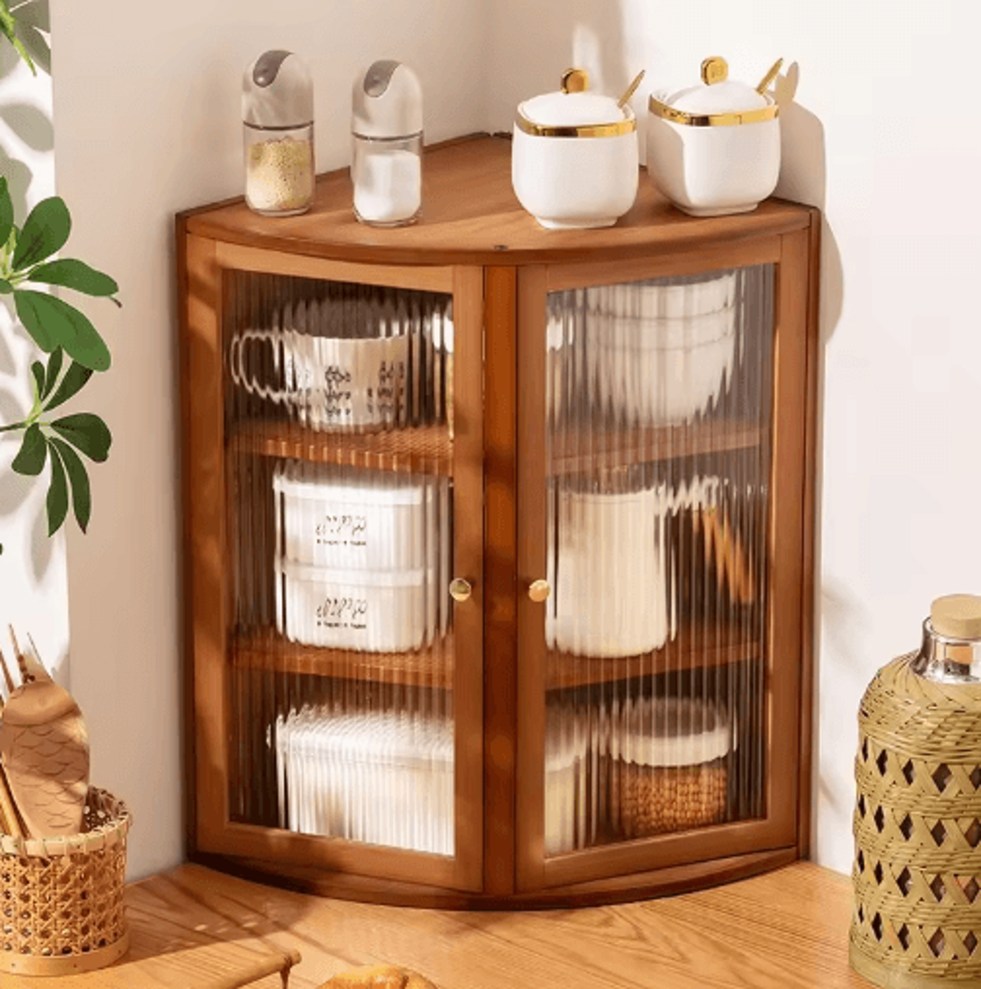 MultiLevel Kitchen Spice Rack  Countertop Storage Shelf  Seasoning Organizer 0