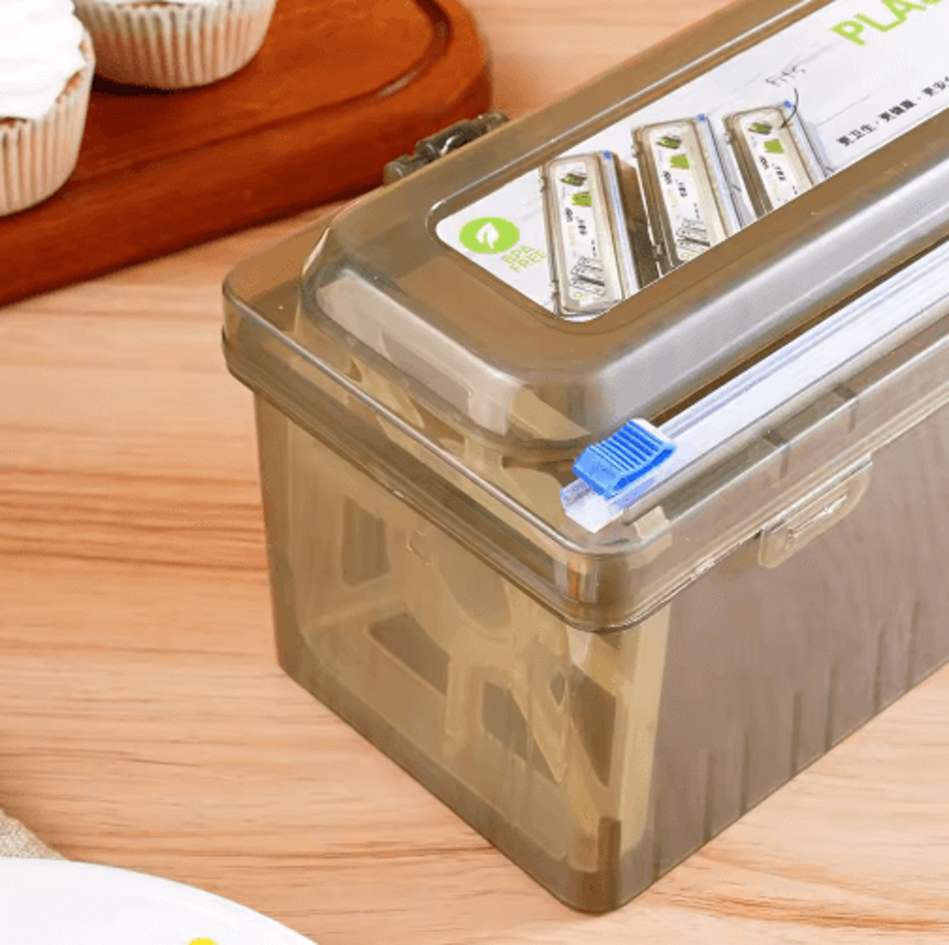 Plastic Wrap  Foil Dispenser  Kitchen Cling Wrap Organizer For Aluminum Foil And Food Film 0