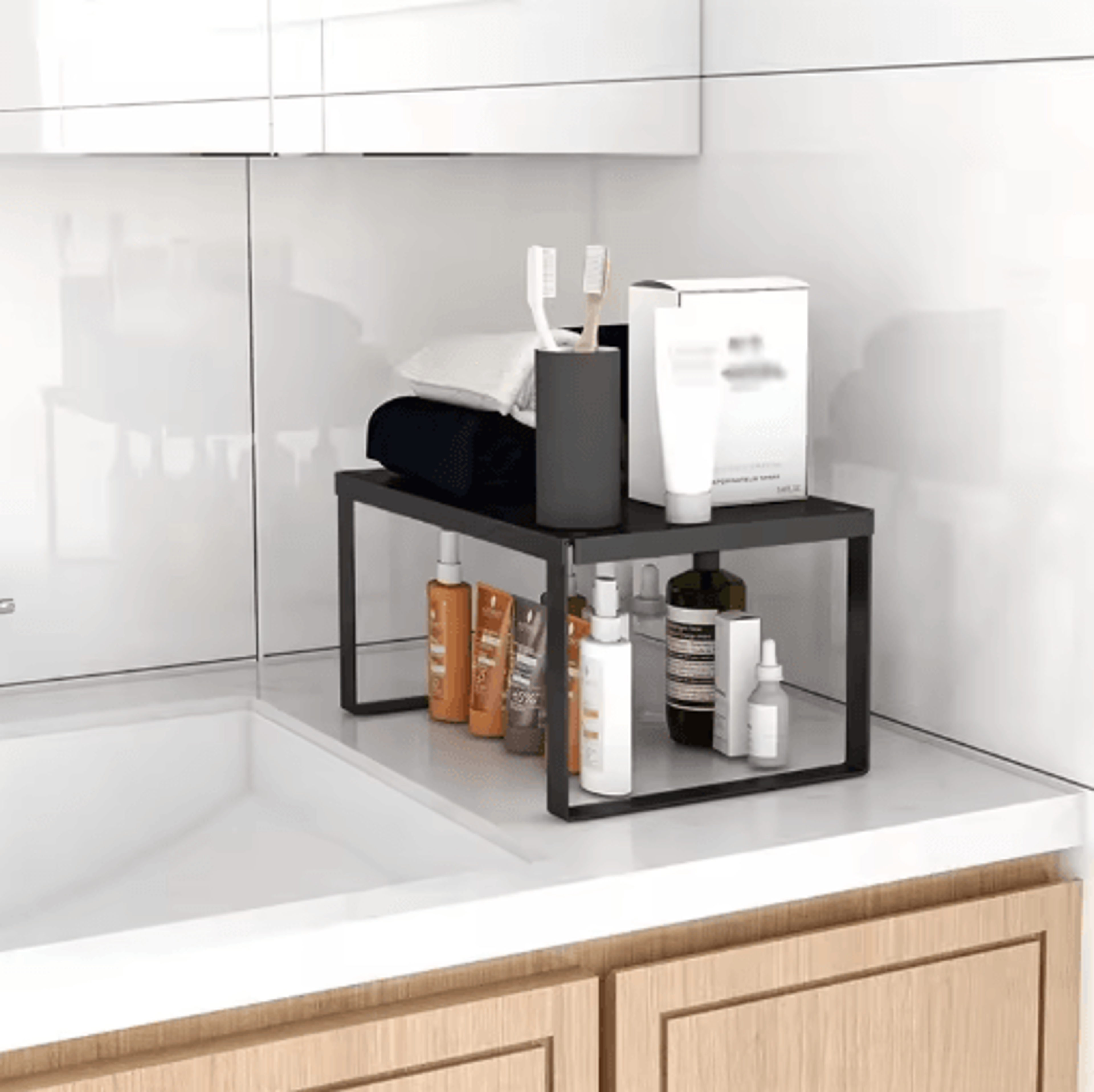Metal Wall Mounted Spice Rack  SpaceSaving Kitchen  Bathroom Storage Shelf Organizer 12