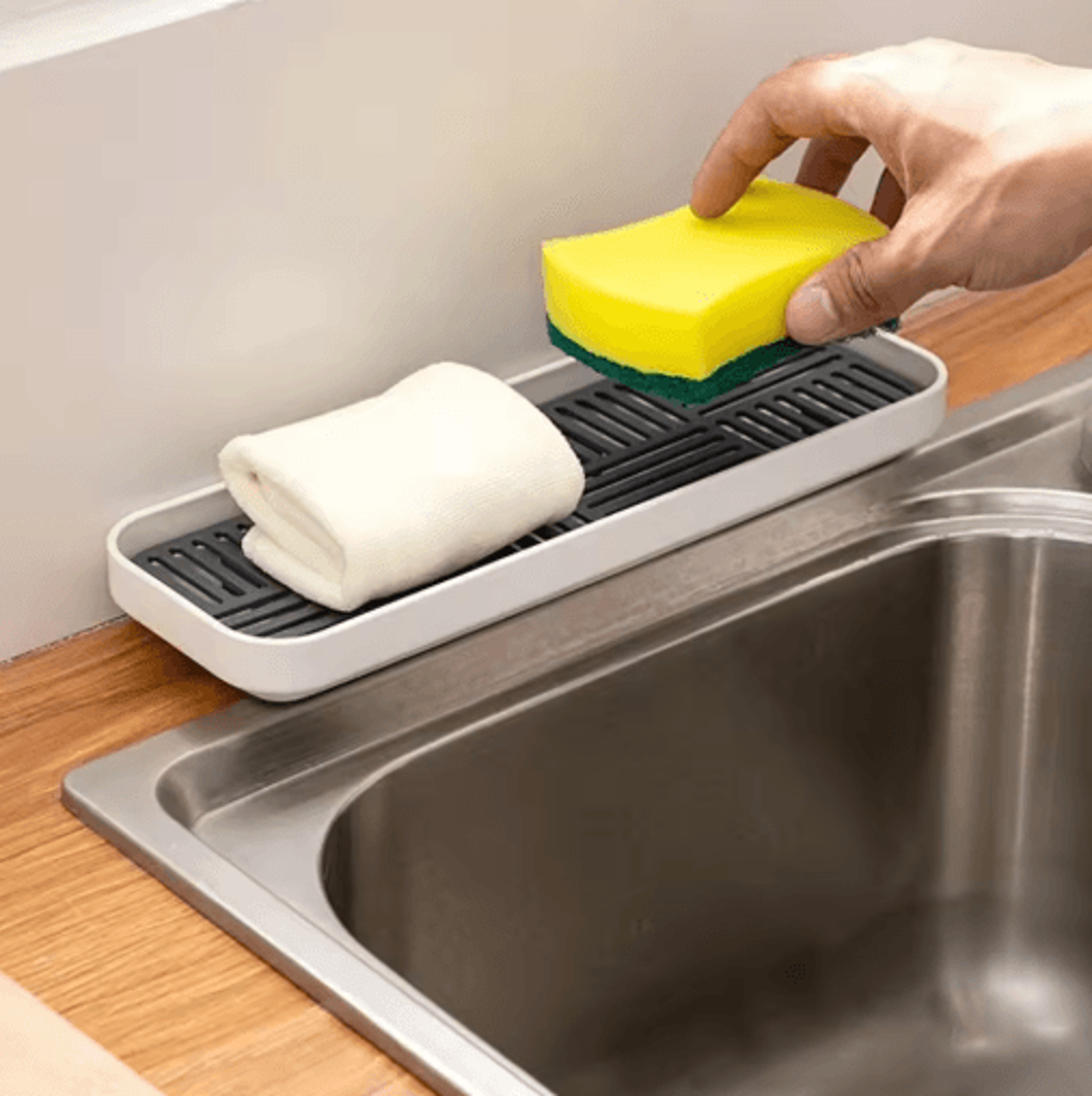Double Layer Dish Drying Rack With Detachable Drain Tray Tableware Storage  Kitchen Drainer 7