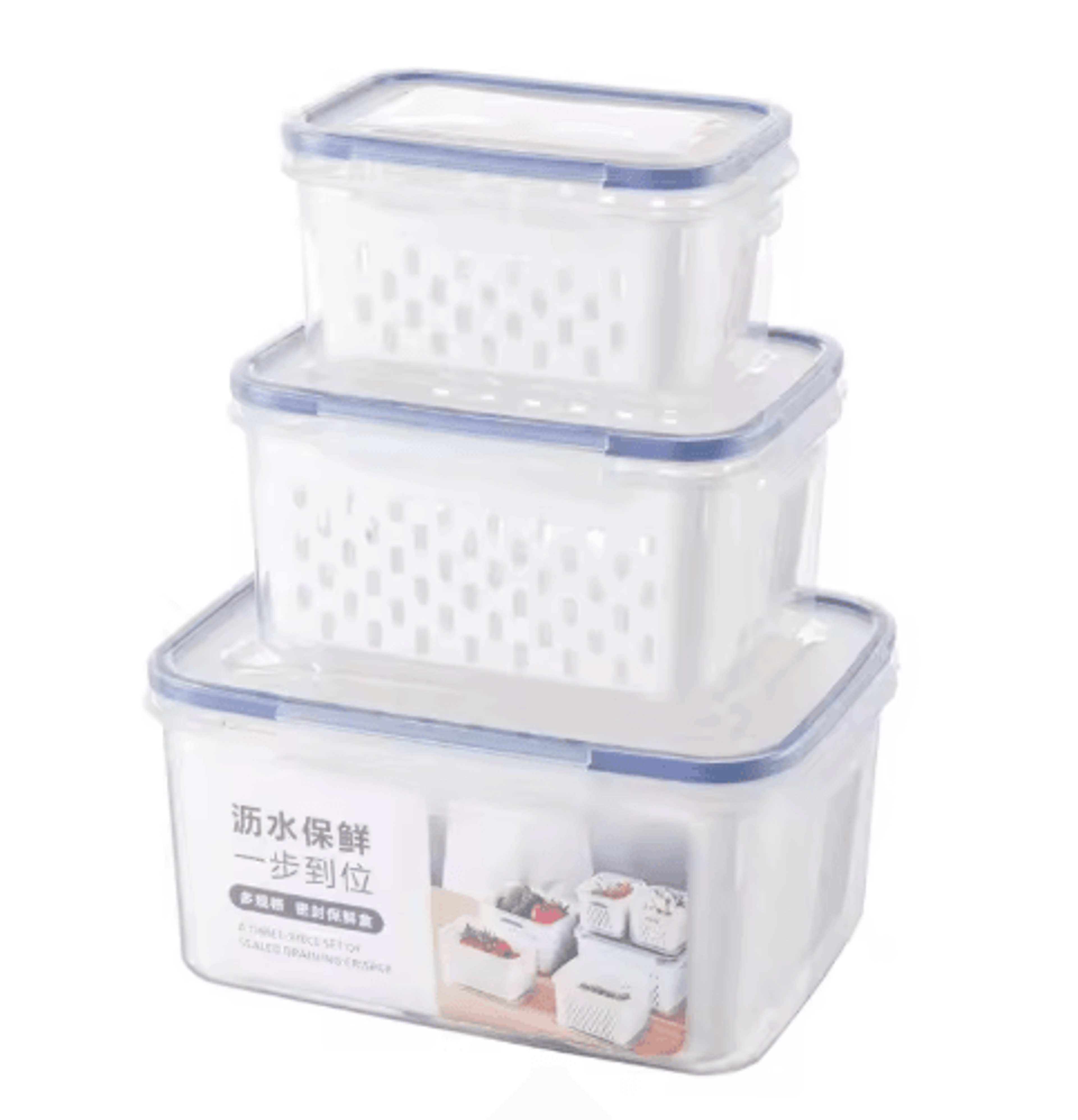 Fruit Storage Container For Fridge With Removable Colander  Airtight Produce Keeper  Fresh Food Org 3
