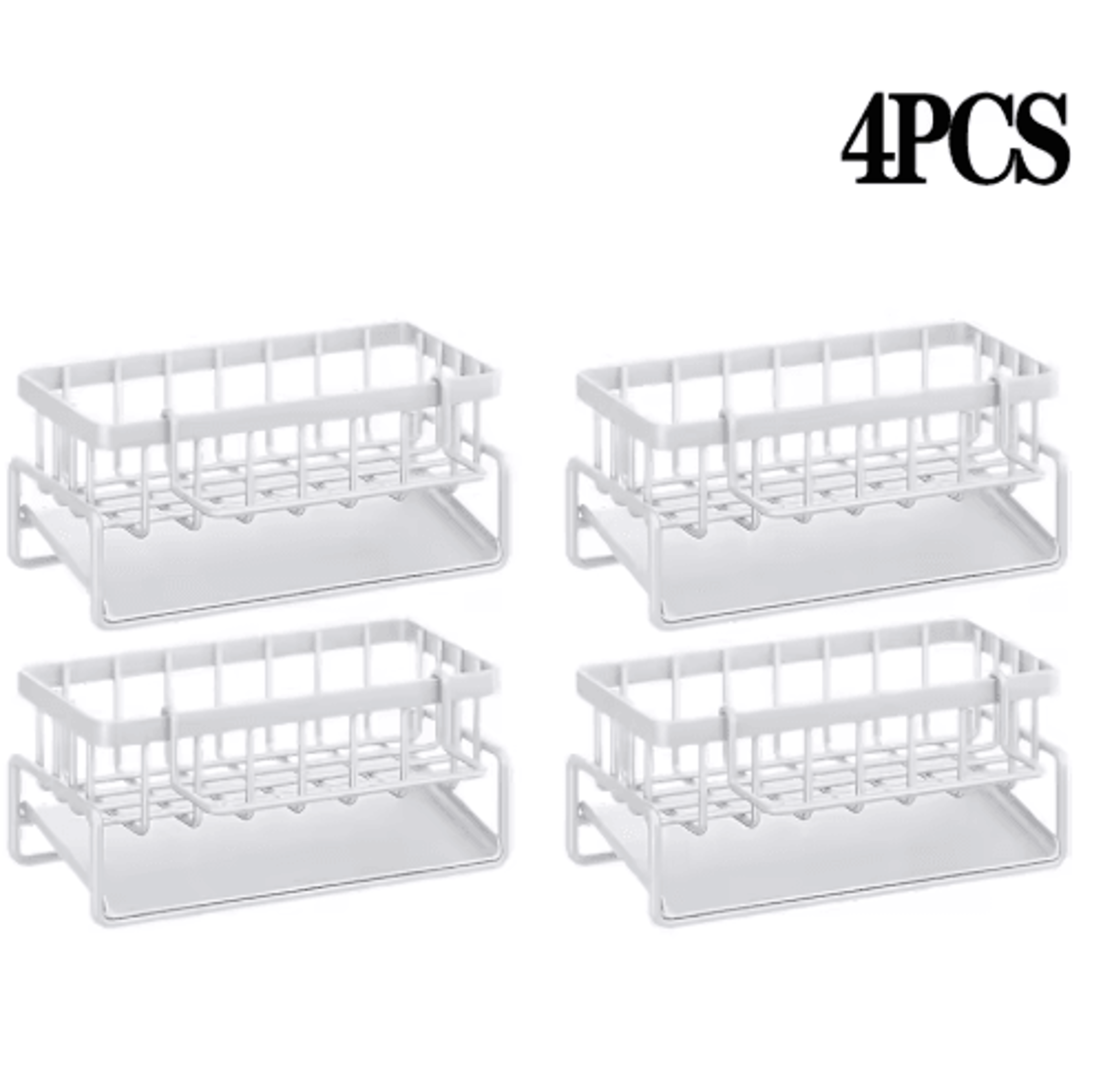 NoDrill Kitchen Sink Caddy Organizer Faucet Drainage Shelf For Sponges Rags  Kitchen Accessories 1