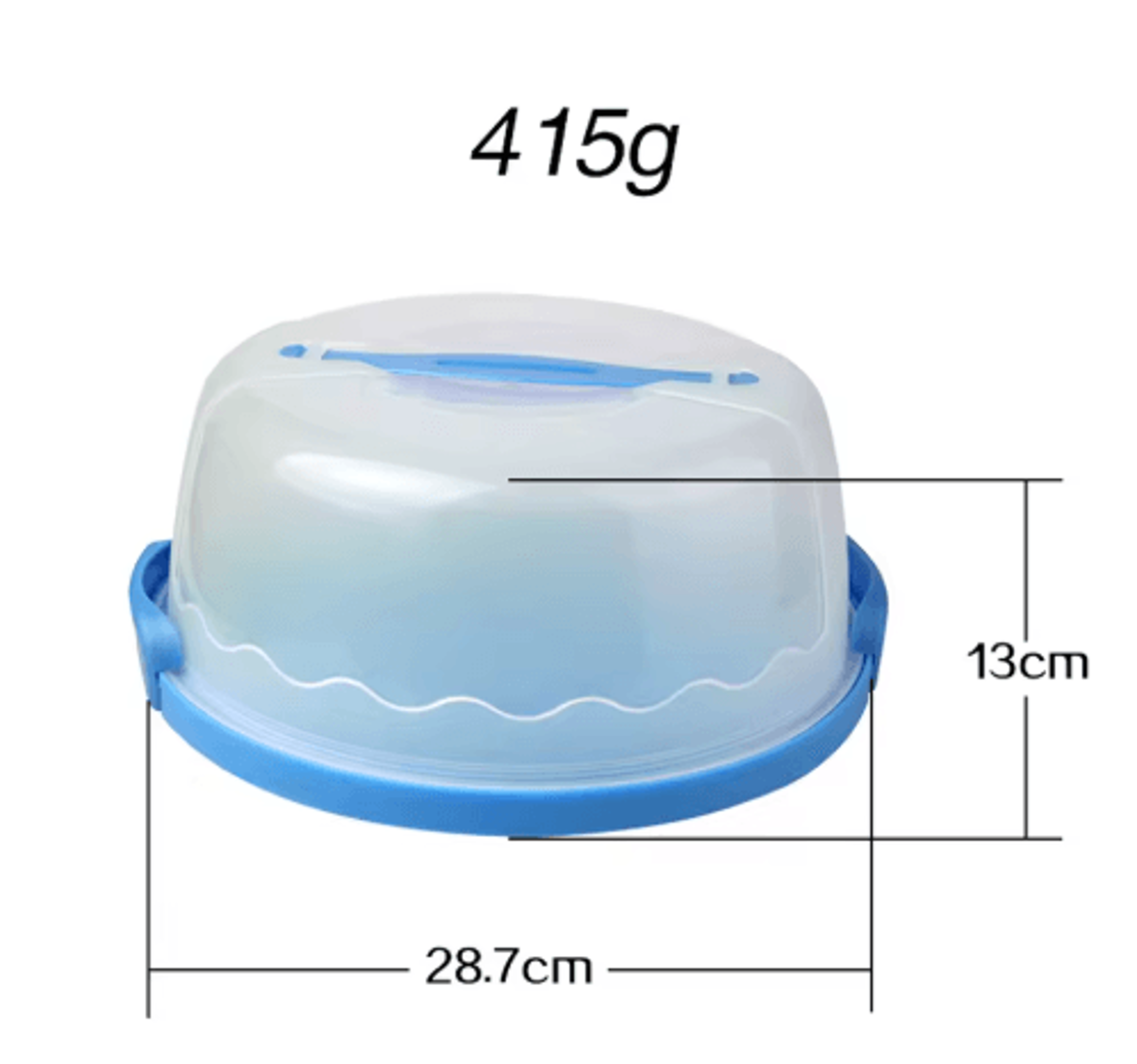 Plastic Cake Carrier With Foldable Handle  Cake Storage Container With Serving Tray  Secure Lid 6