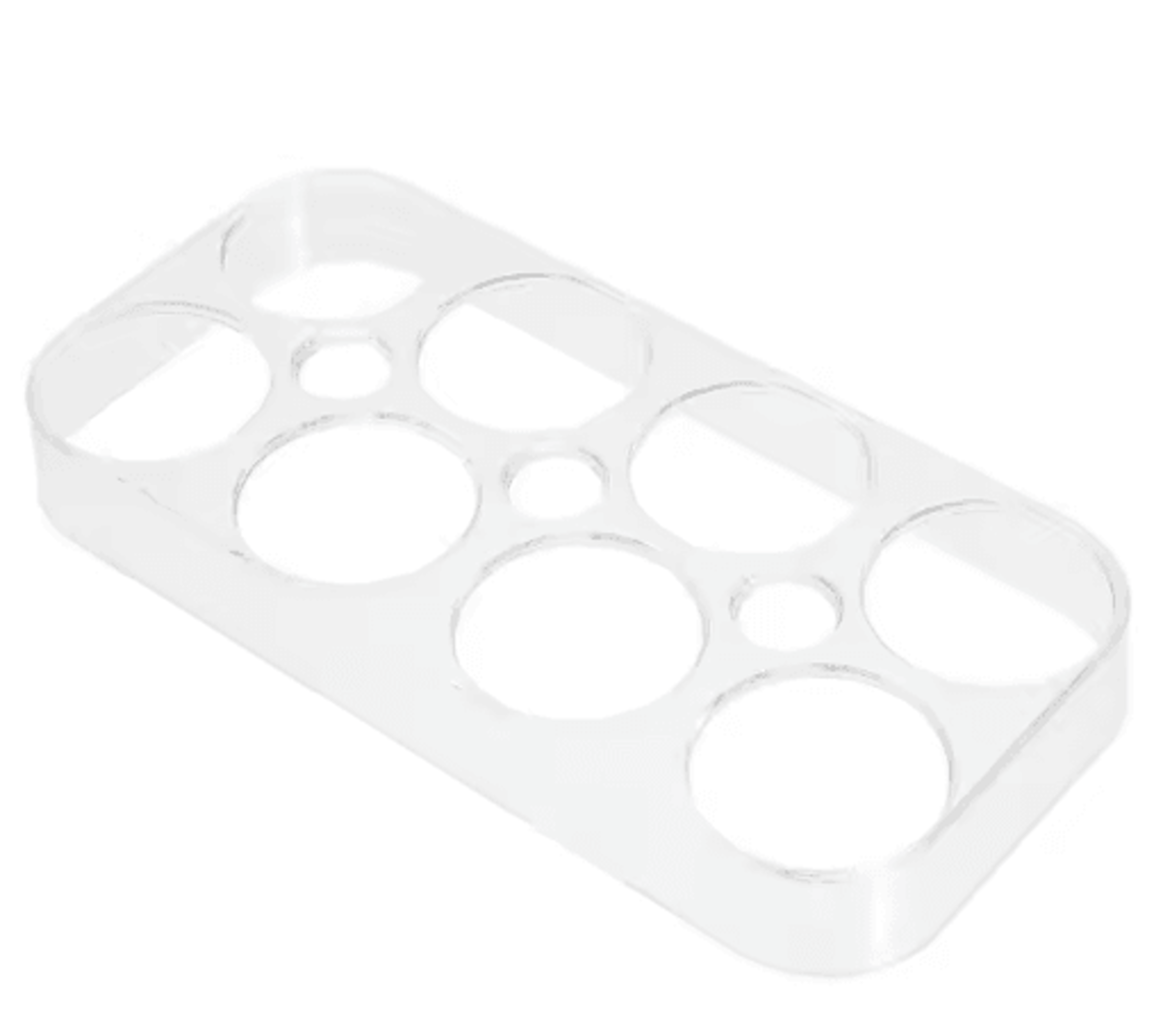 68 Grid Egg Storage Container  Refrigerator Egg Holder Tray With Protective Lid 0