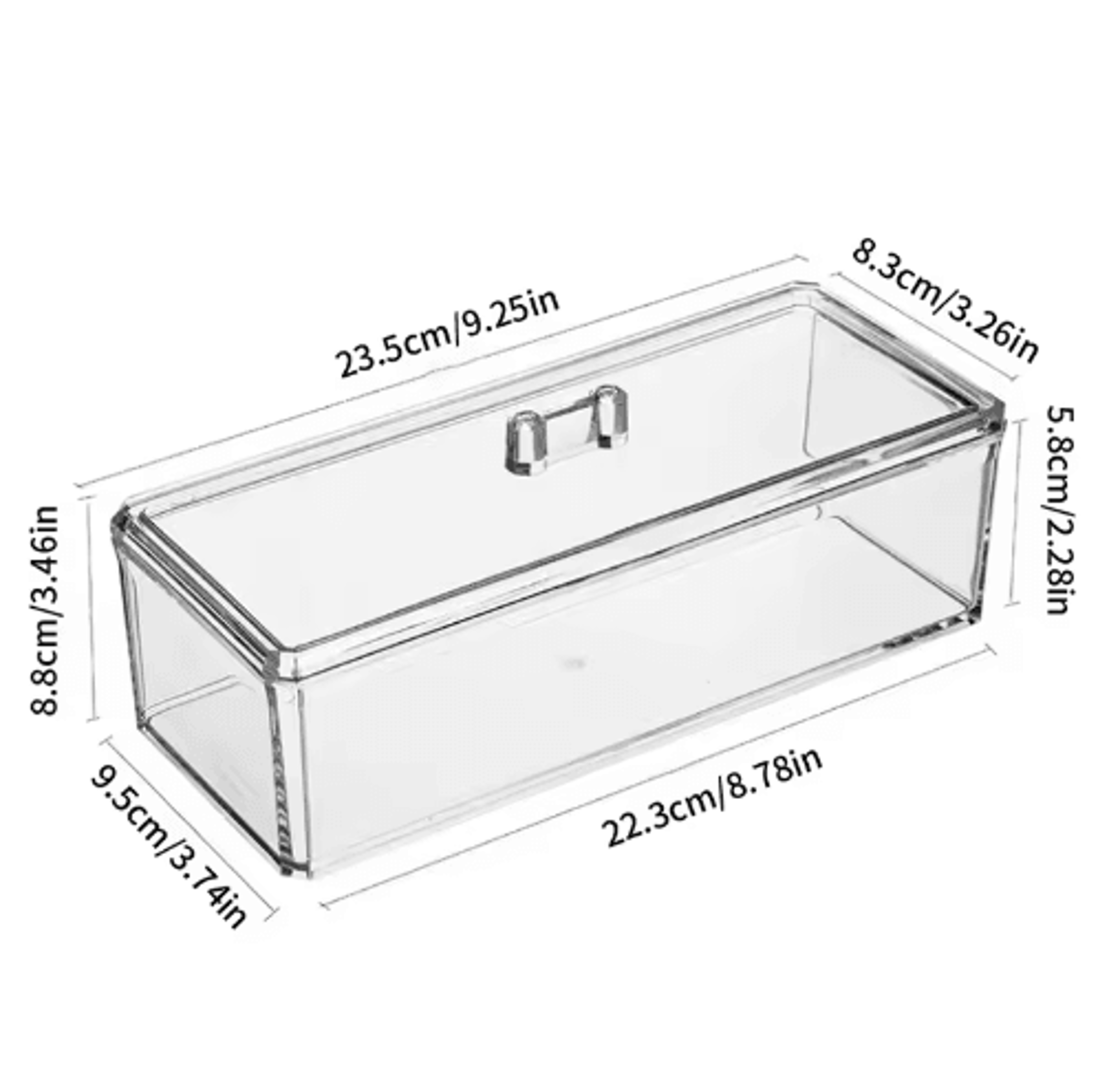 Acrylic Tea Bag Organizer With Drawer  Coffee Capsule Holder  Sealed Kitchen Storage Container 7