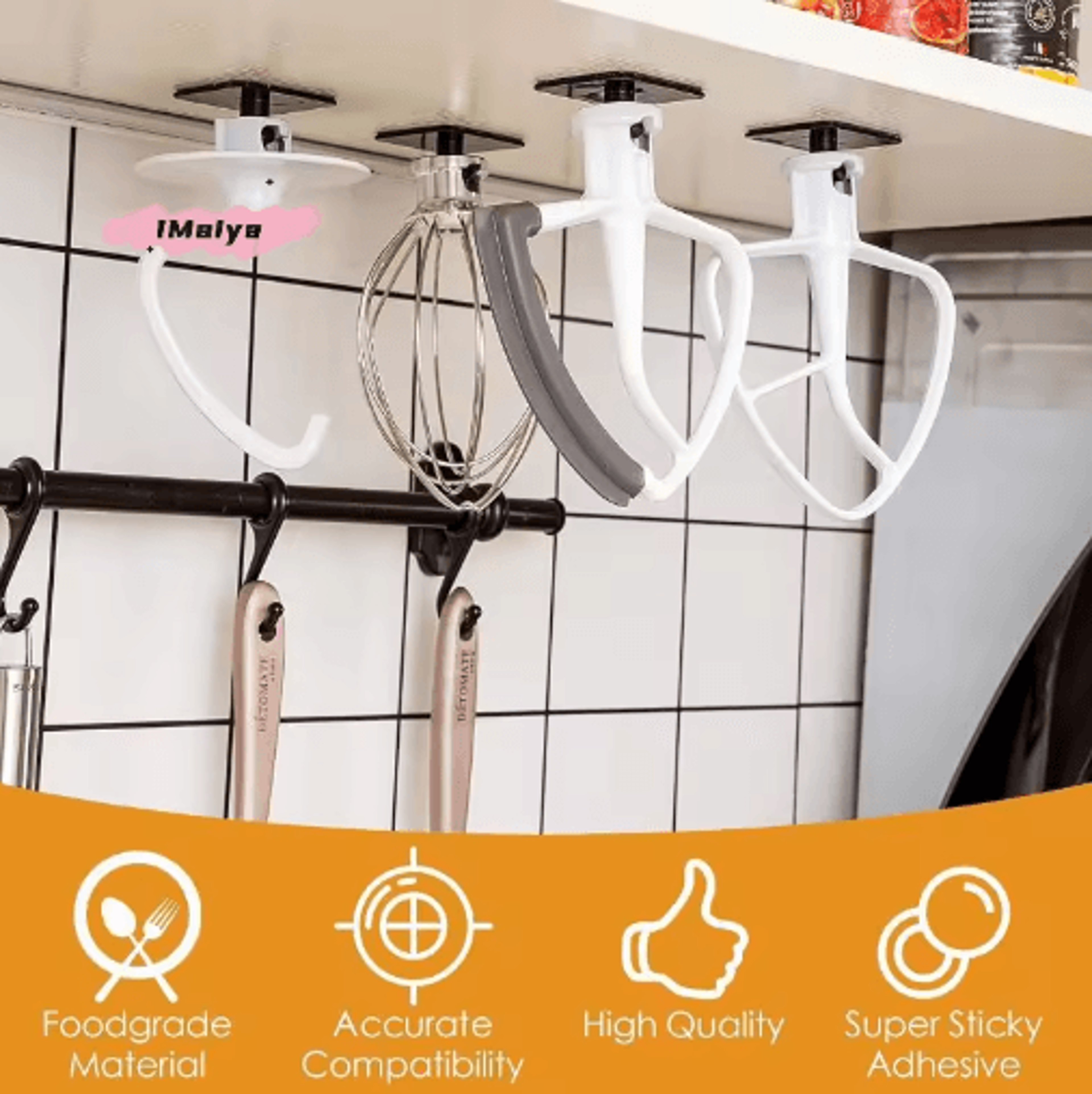 Stand Mixer Attachment Holder Hooks  Mixer Paddle Organizer For Kitchen Accessories 1 To 4PCS 6