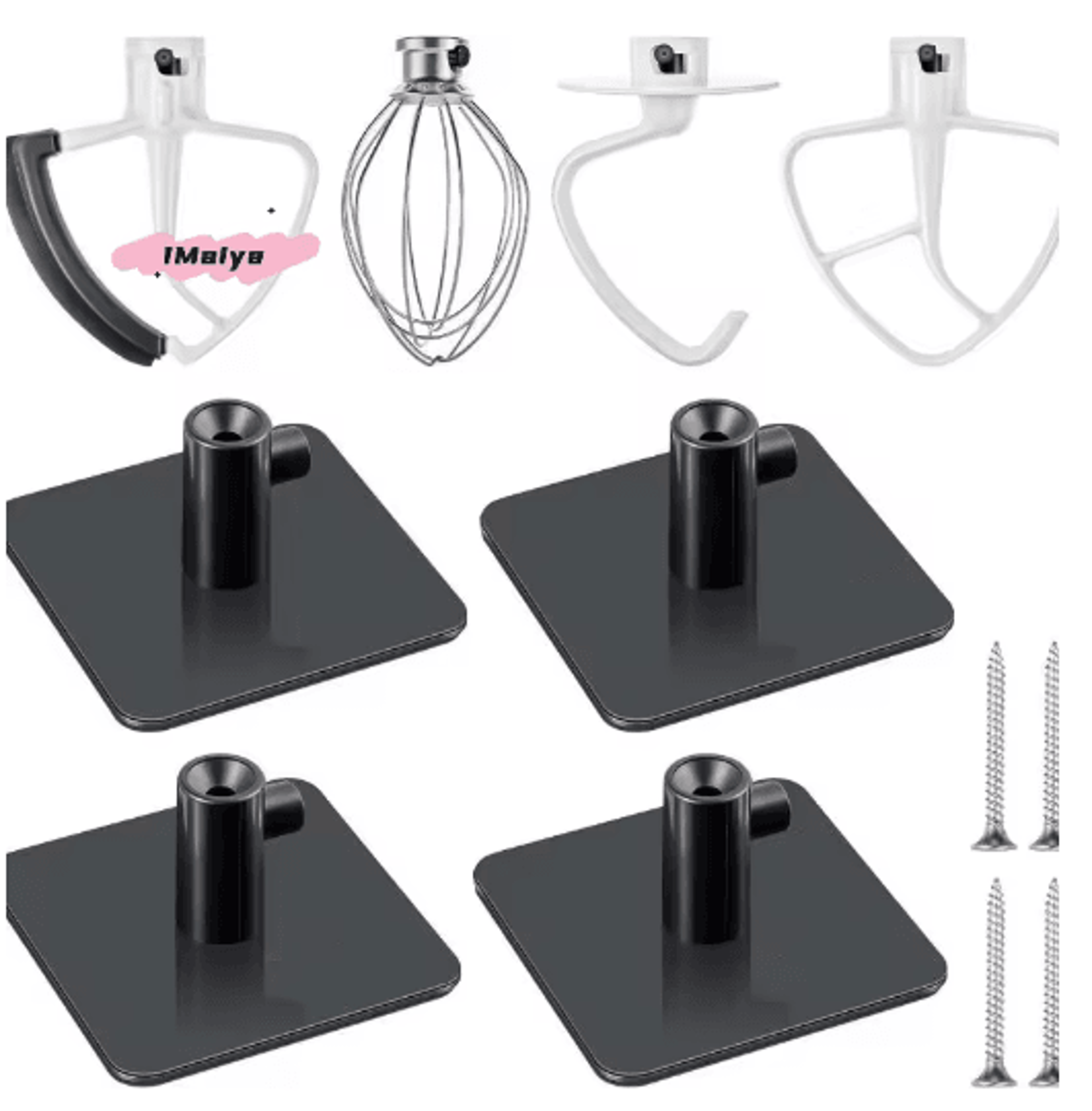 Stand Mixer Attachment Holder Hooks  Mixer Paddle Organizer For Kitchen Accessories 1 To 4PCS 8