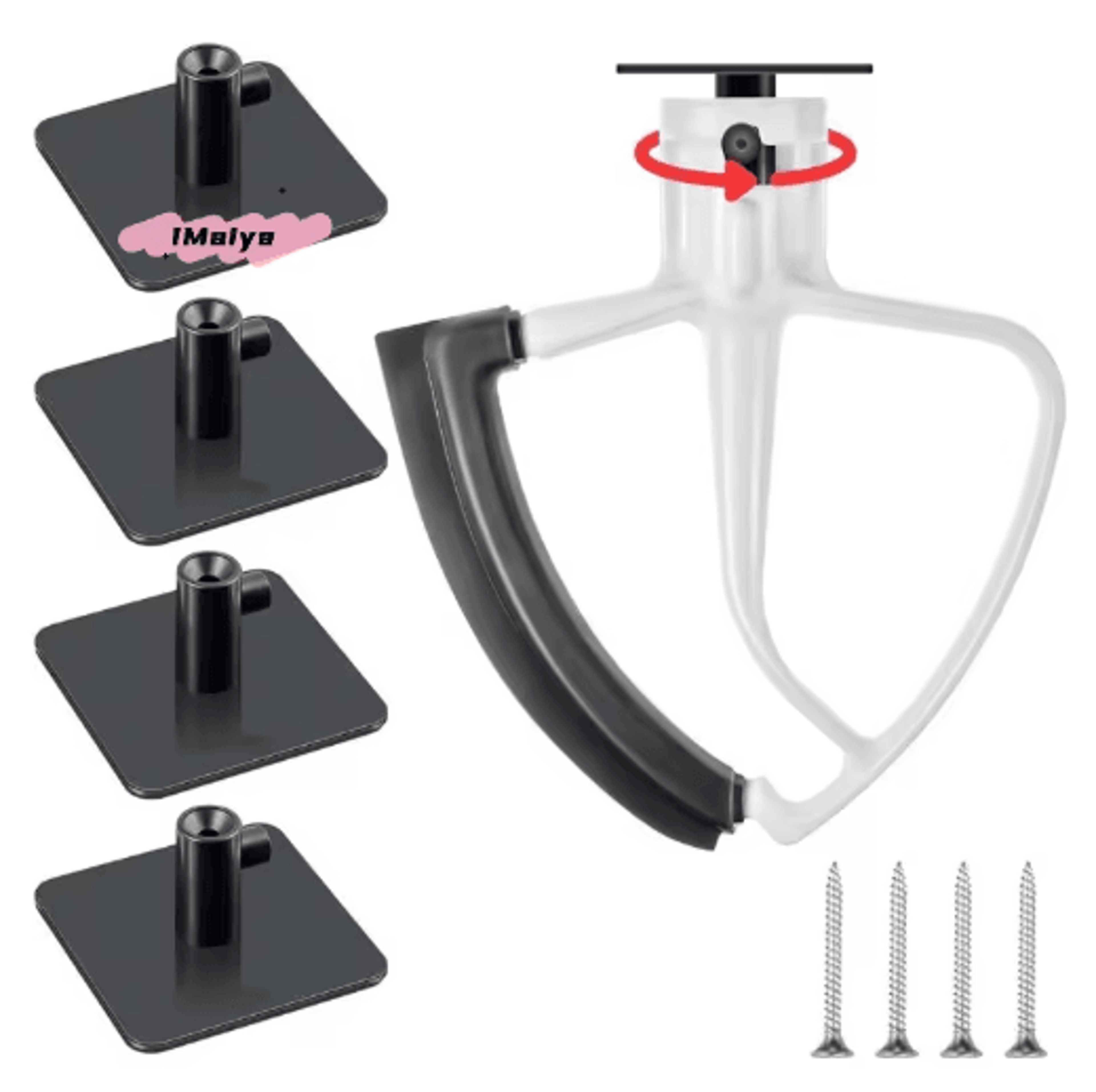 Stand Mixer Attachment Holder Hooks  Mixer Paddle Organizer For Kitchen Accessories 1 To 4PCS 0