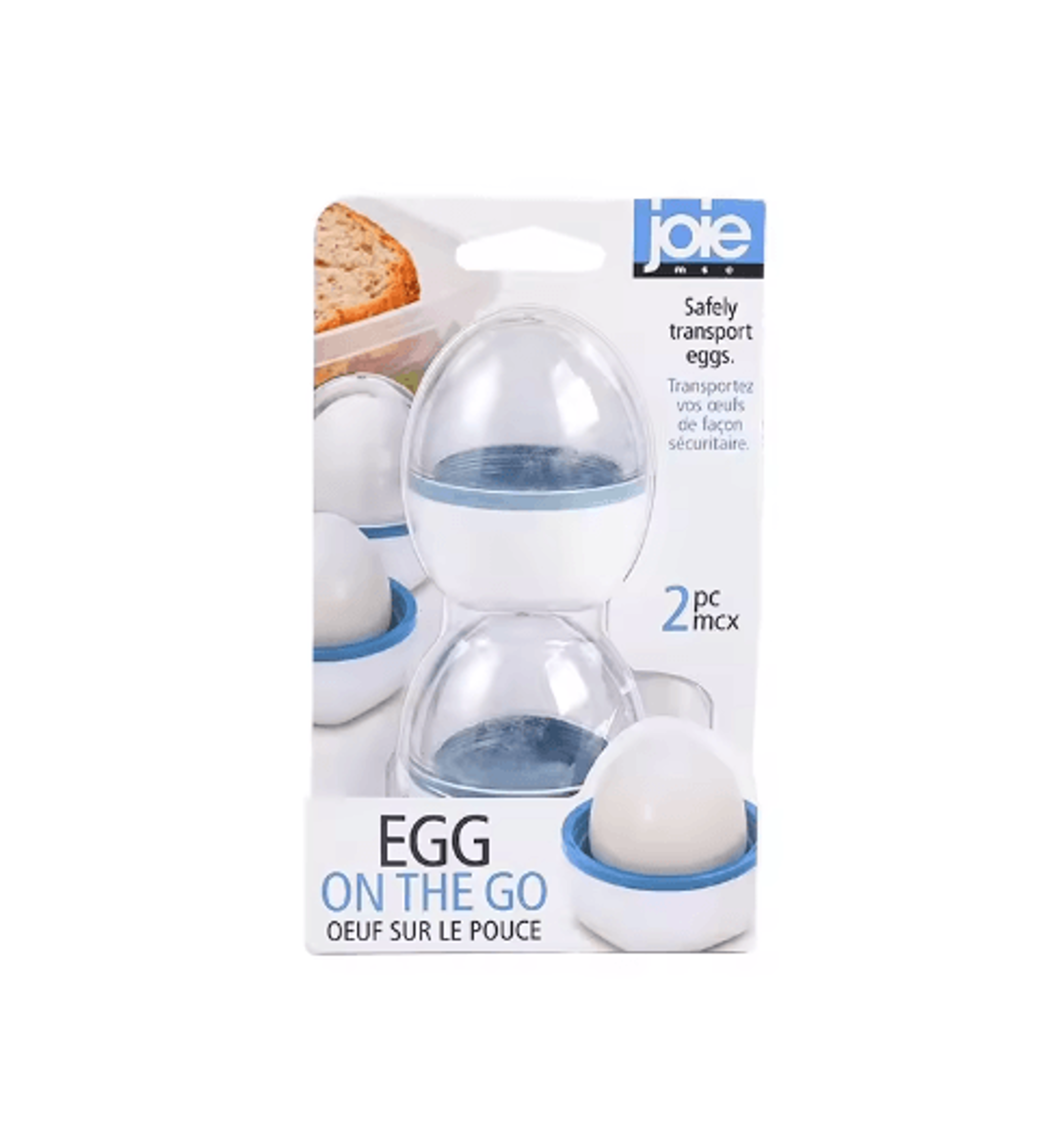 Joie Portable Egg Holder Set 2Piece Shockproof Egg Storage Container For Camping School  Travel 3
