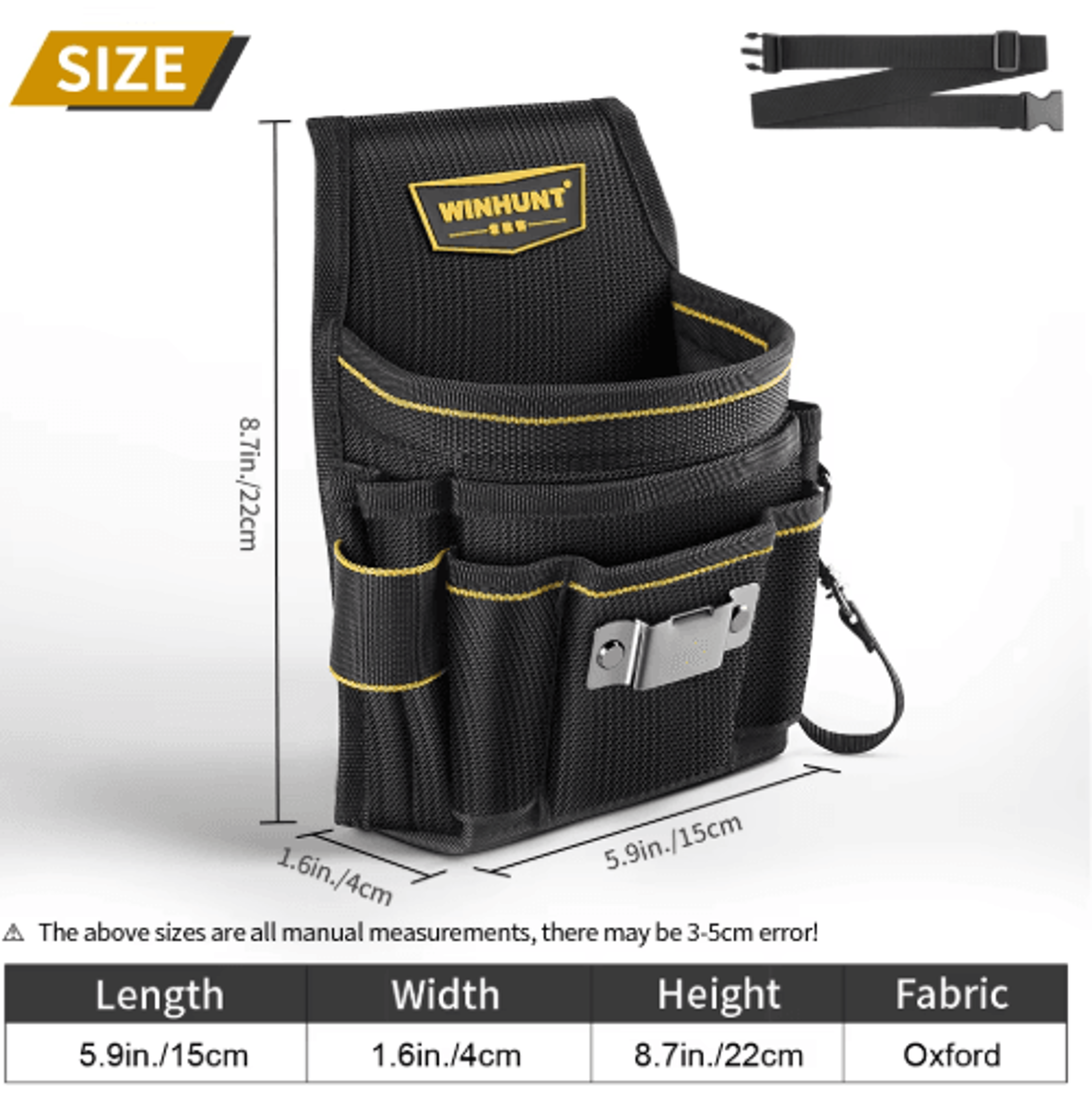 Electrician Tool Waist Bag  Durable Multifunctional Tool Belt Pouch For Portable Tool Organization 4