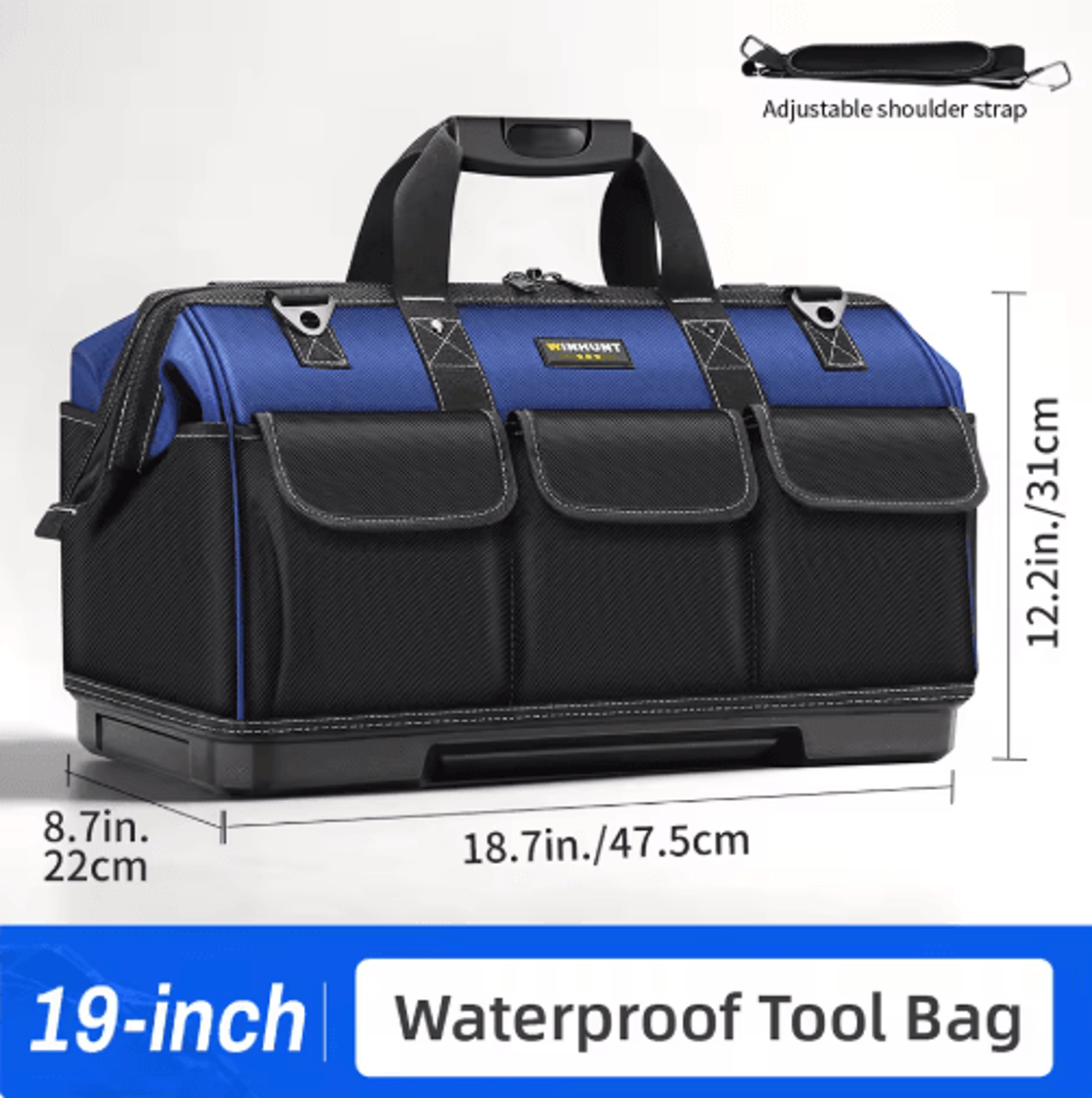 WINHUNT HeavyDuty Canvas Electrician Tool Bag  Large Capacity MultiFunctional Tool Organizer 1