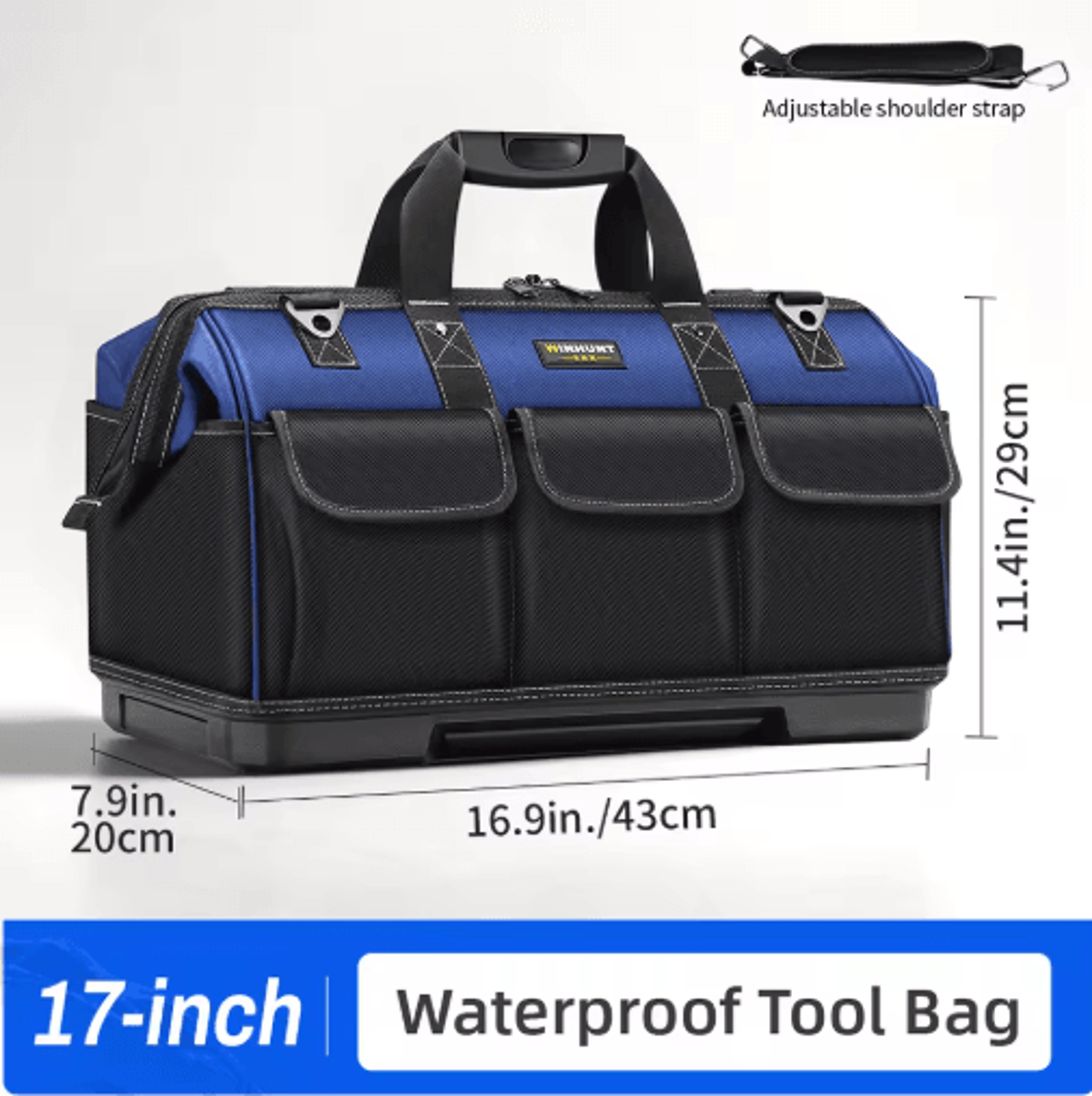 WINHUNT HeavyDuty Canvas Electrician Tool Bag  Large Capacity MultiFunctional Tool Organizer 2