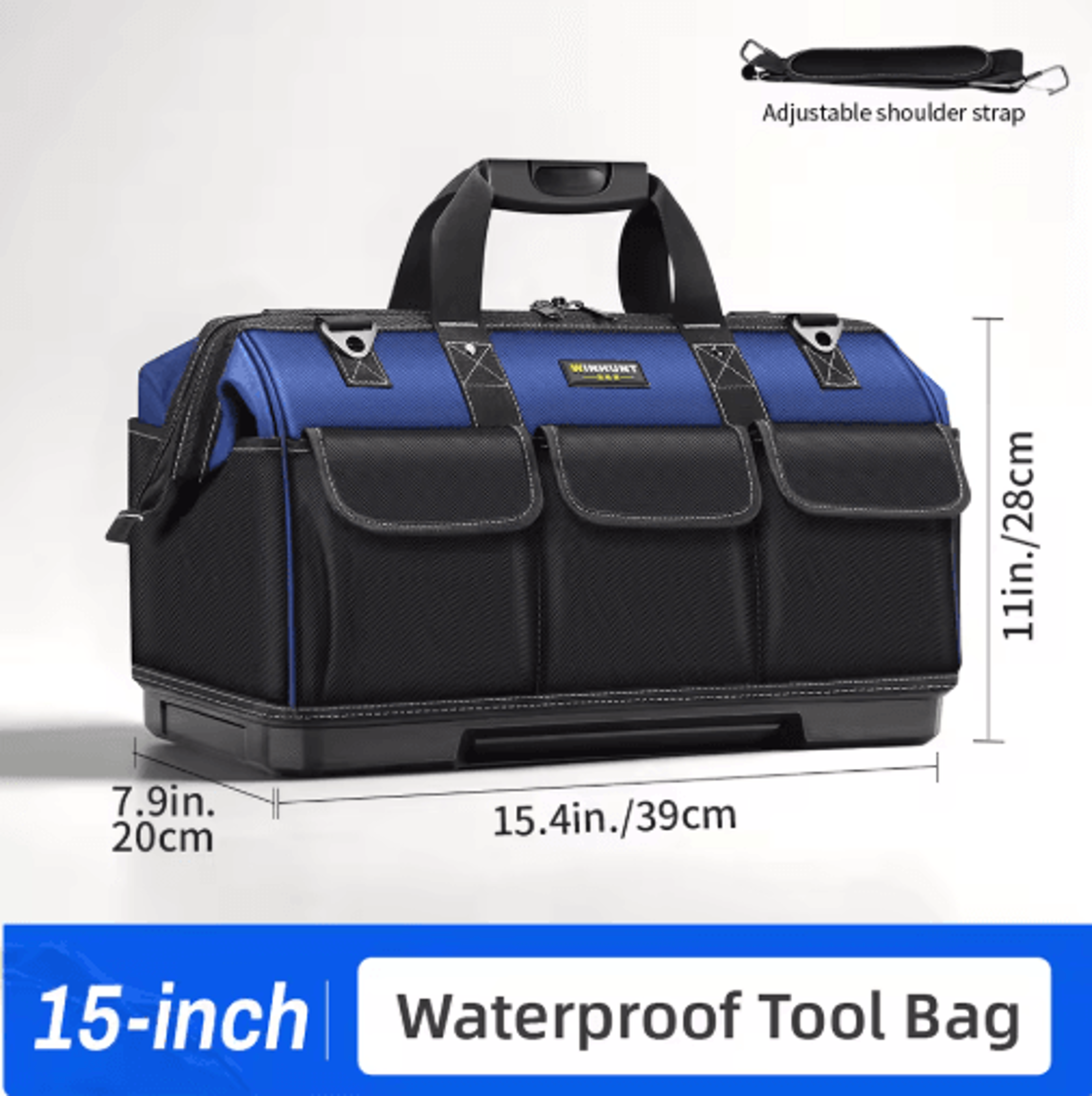 WINHUNT HeavyDuty Canvas Electrician Tool Bag  Large Capacity MultiFunctional Tool Organizer 3