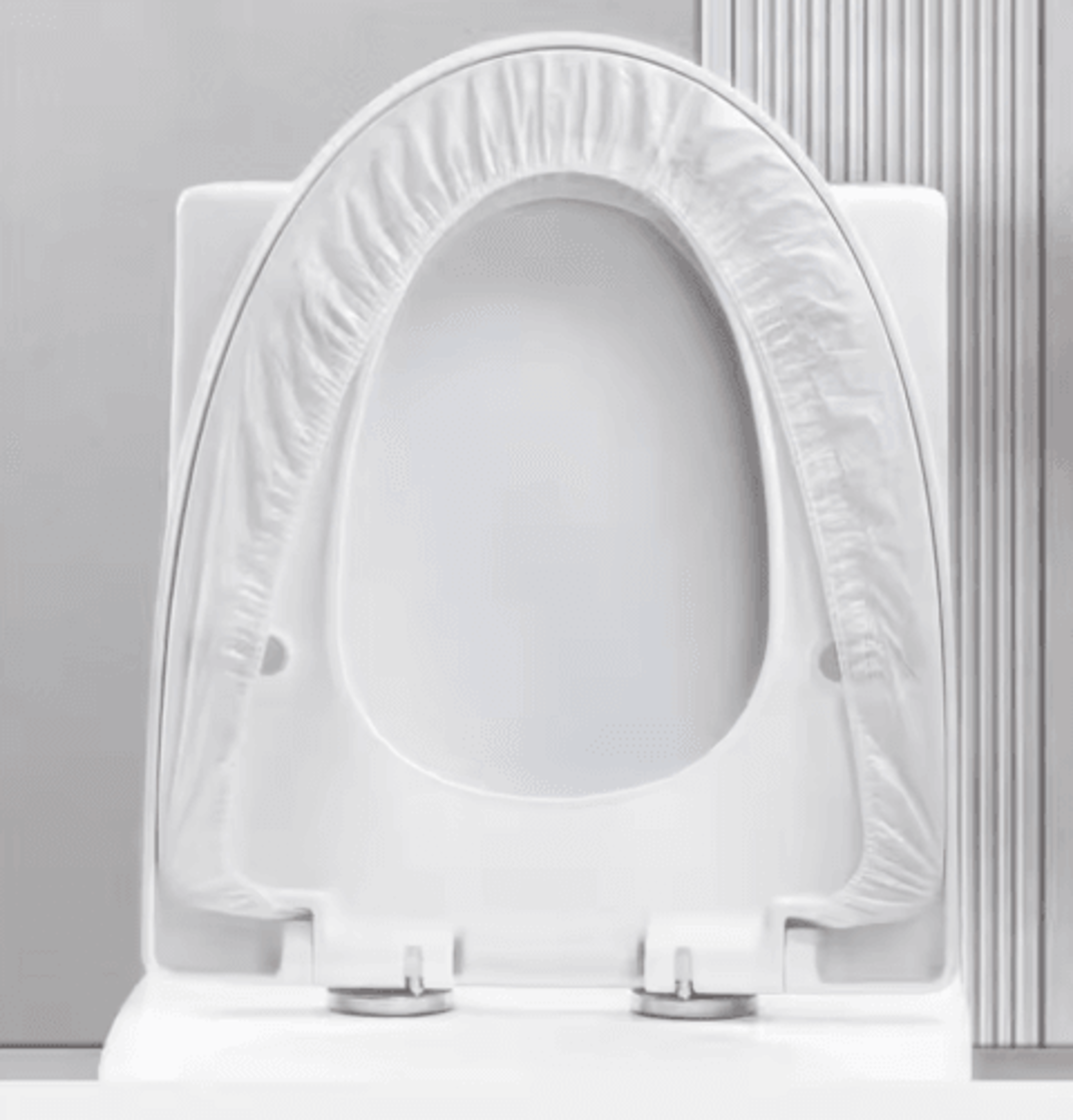 Waterproof Disposable Toilet Seat Covers Portable NonWoven Seat Covers For Travel Hotels Hospitals  10